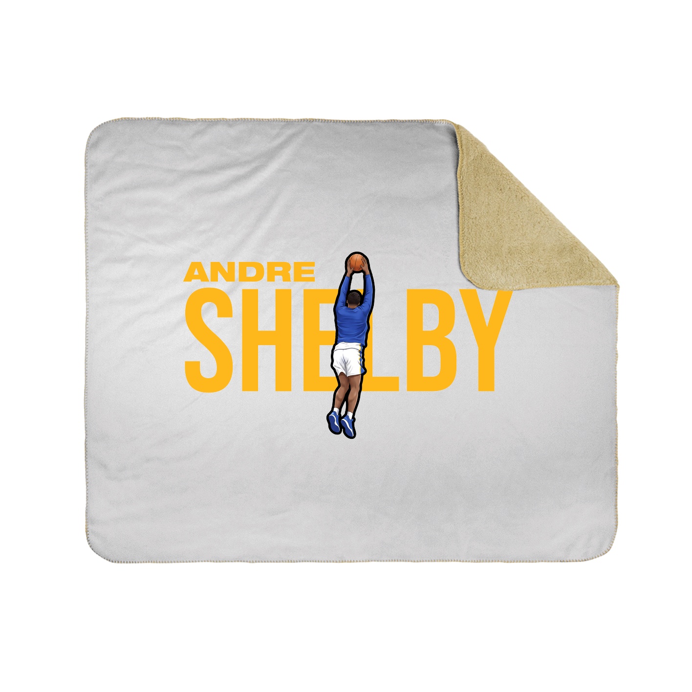 Throw Blanket — Player Name in White