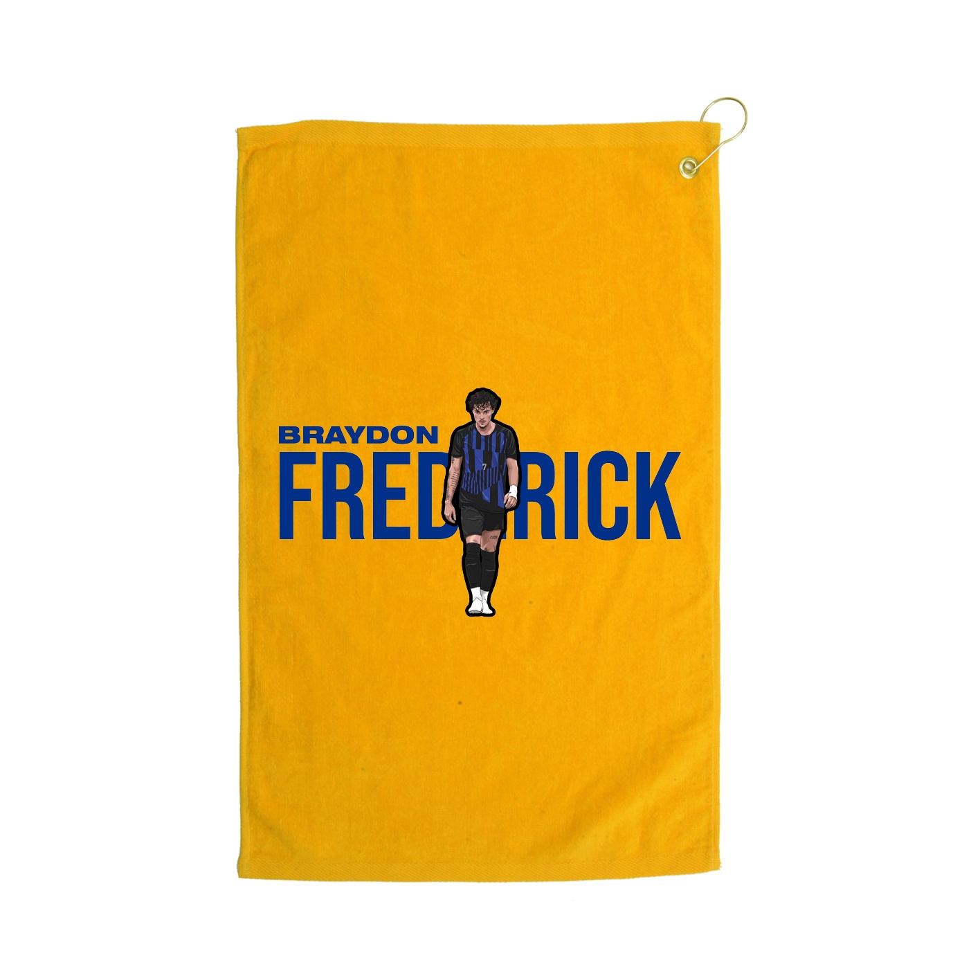 Golf Towel — Player Name in Gold