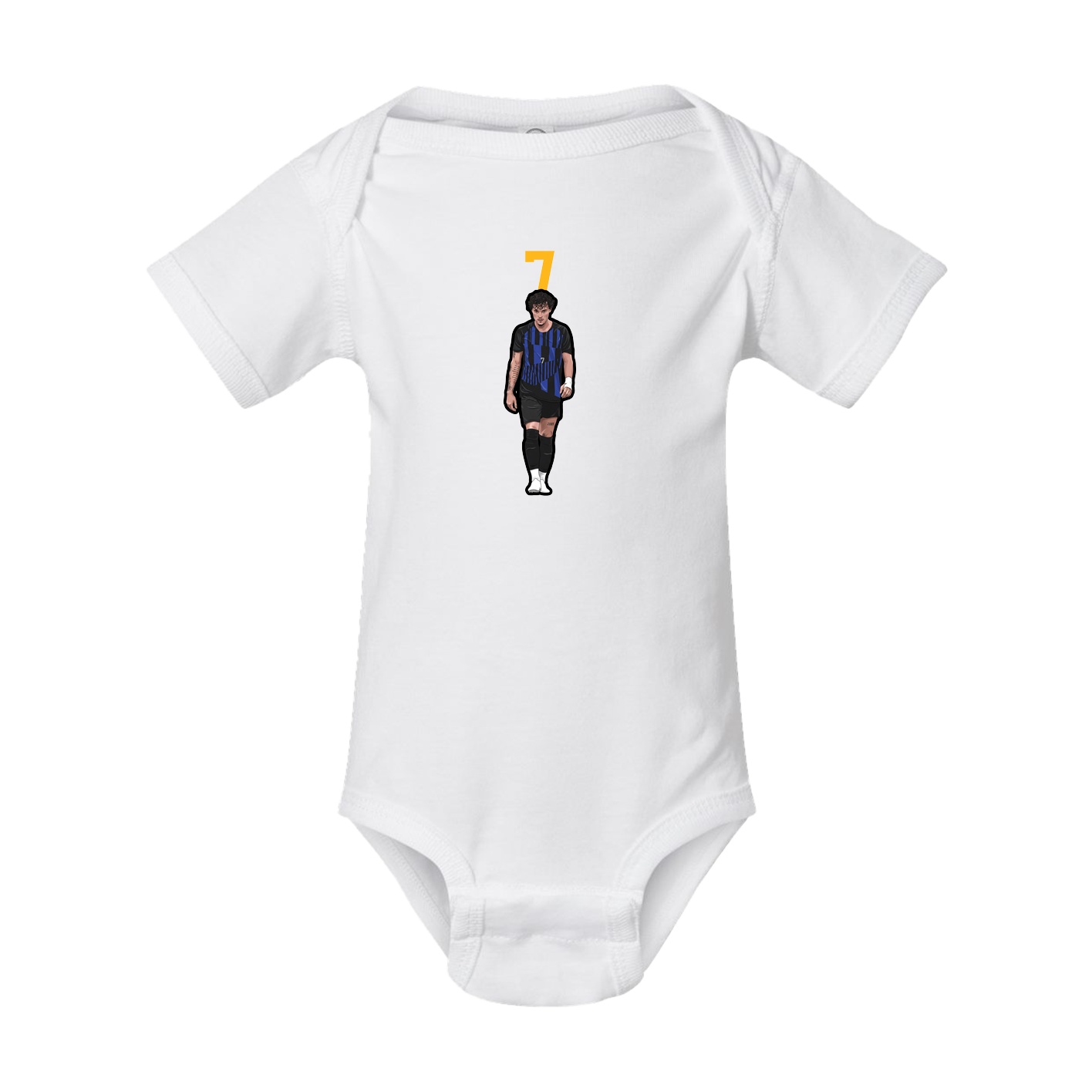 Baby Onesie — Number Top in White
