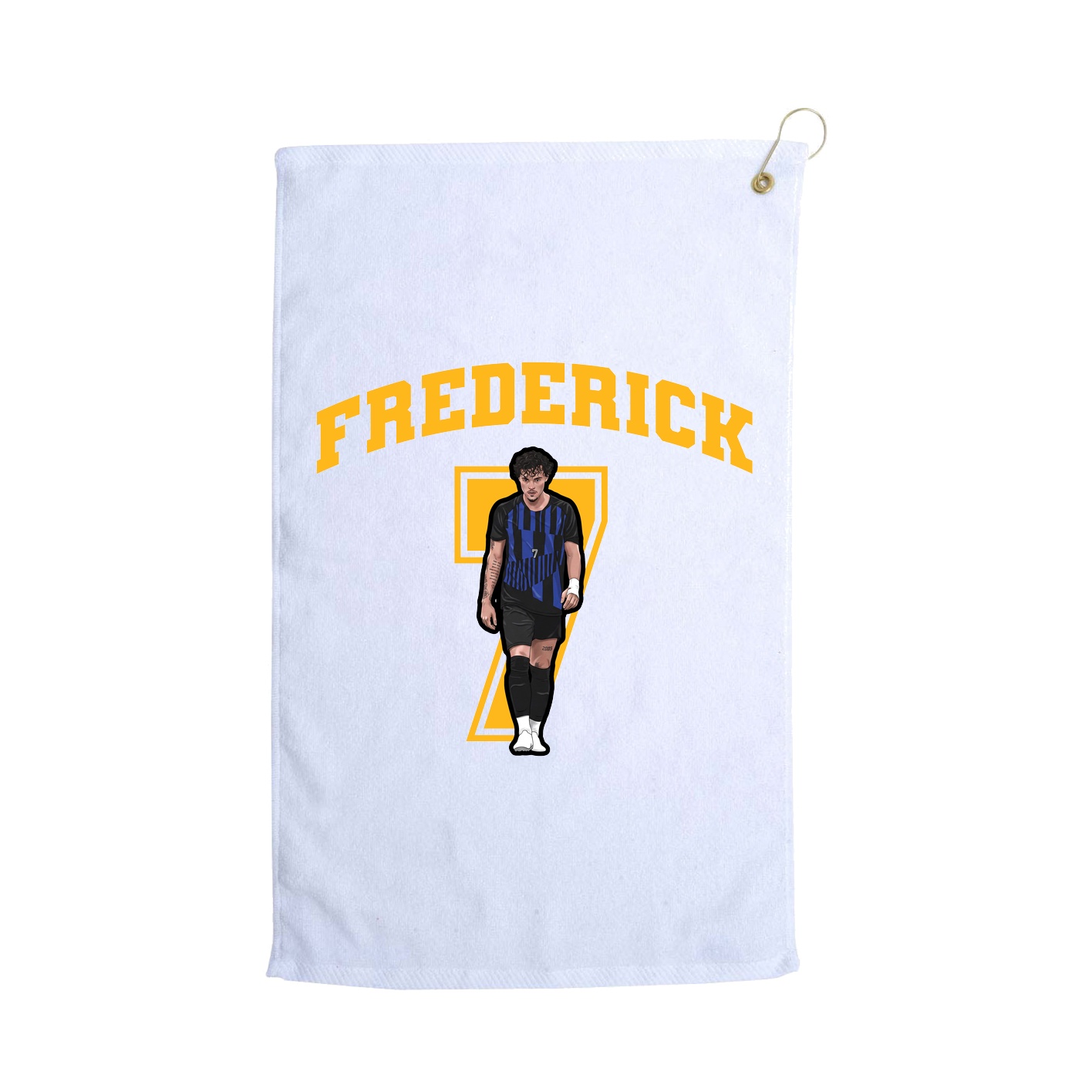 Golf Towel — Number in White