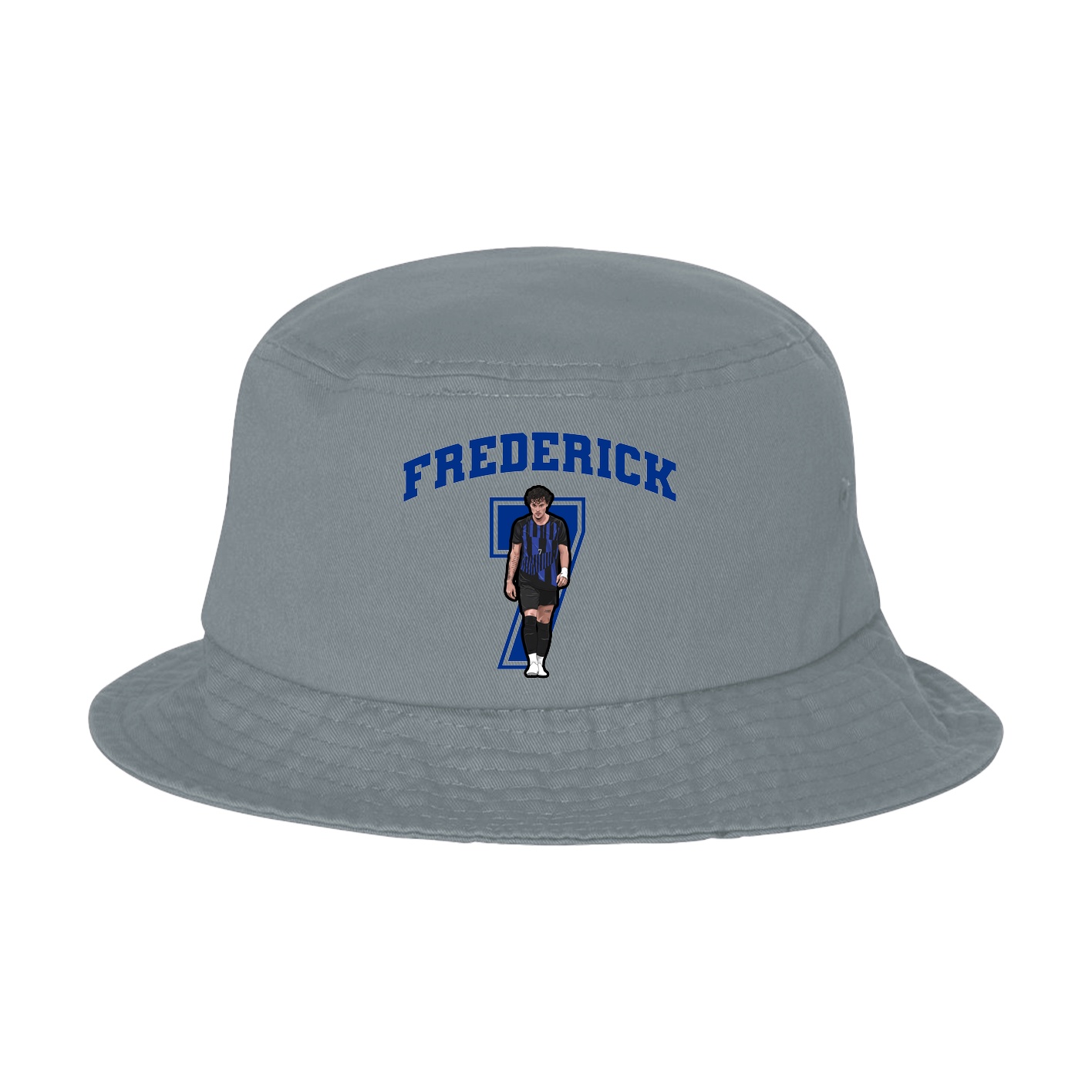 Bucket Cap — Number in Grey