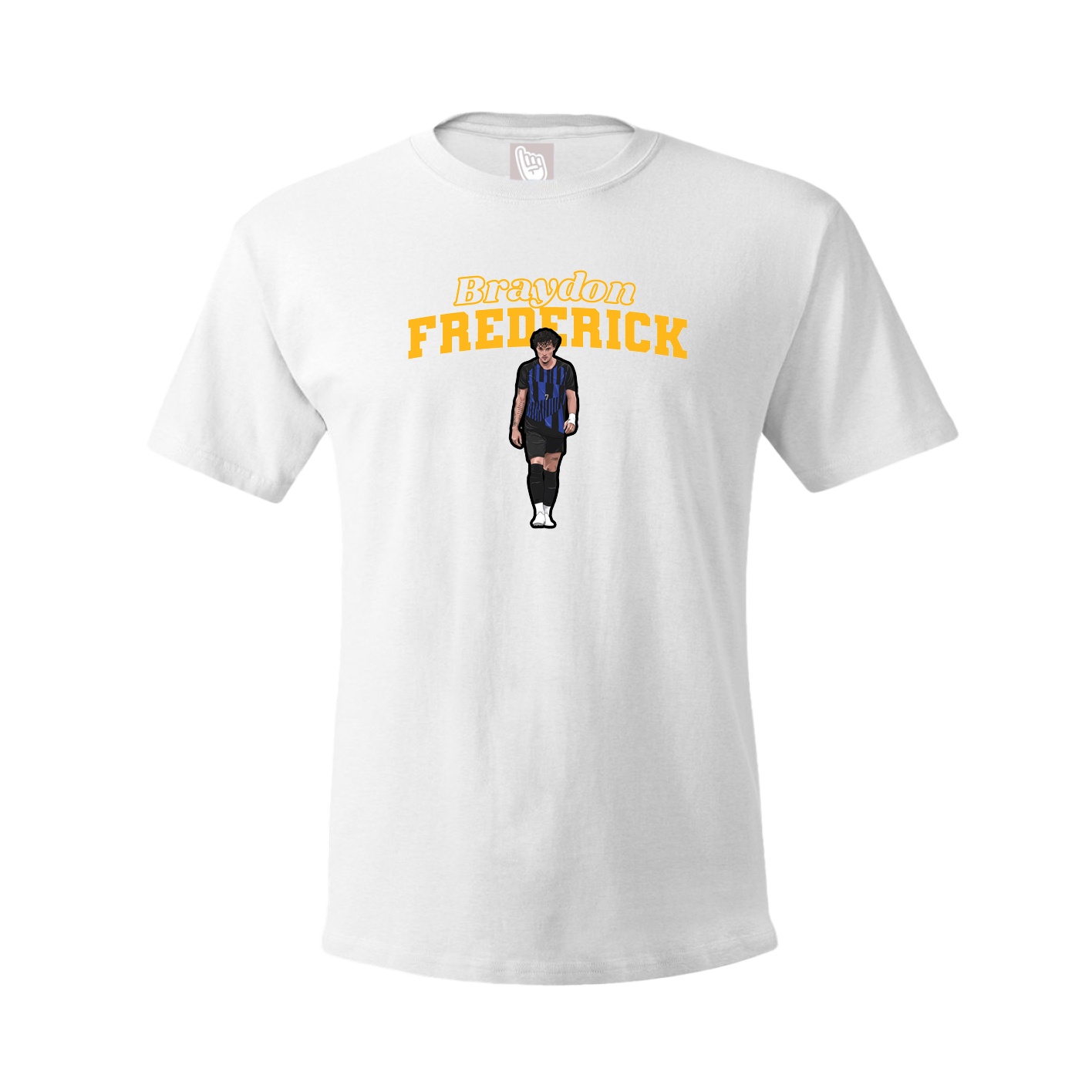 Youth Tee — Name Arch in White