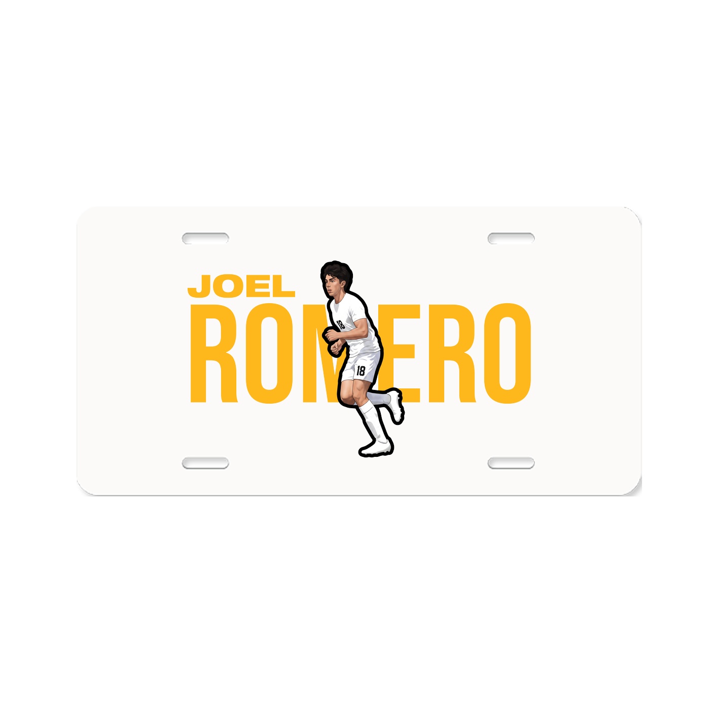 License Plate — Player Name in Classic