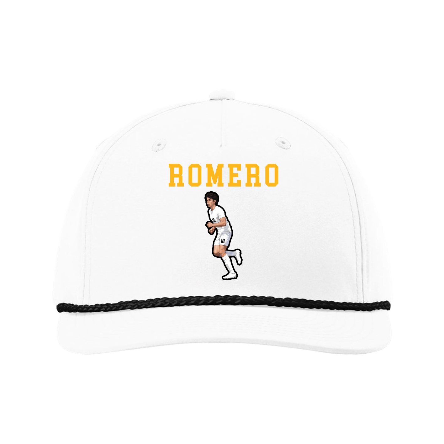 Five-Panel Classic Rope Cap — Shirsey in White