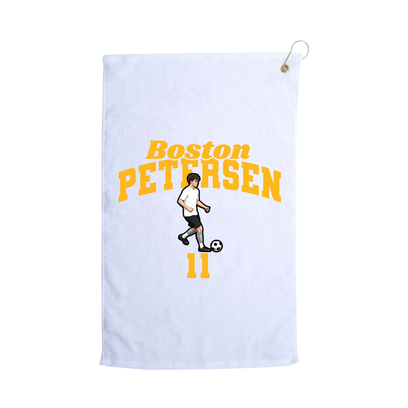 Golf Towel — Signature Arch in White