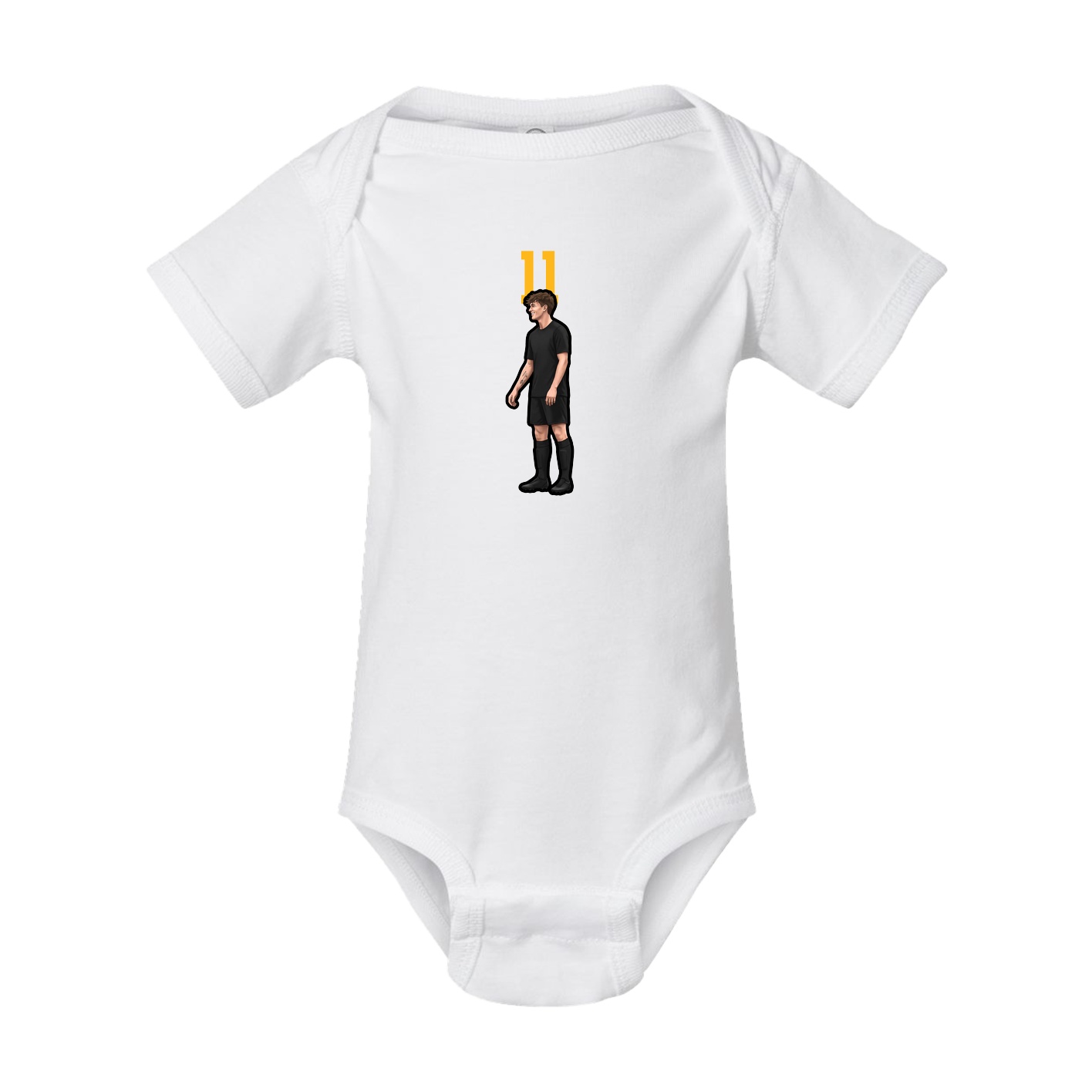 Baby Onesie — Number Top in White
