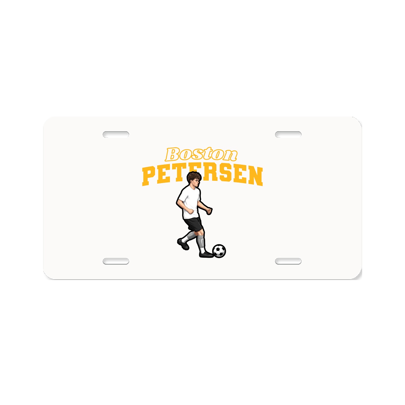 License Plate — Name Arch in Classic