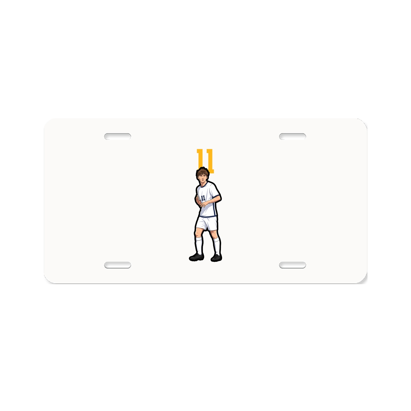 License Plate — Number Top in Classic