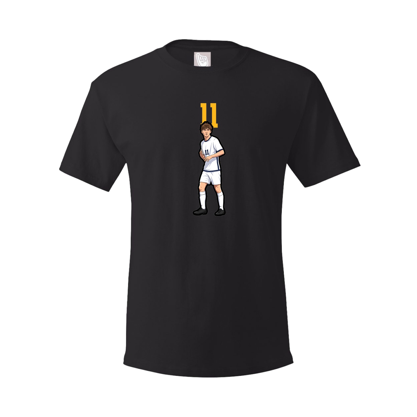 Youth Tee — Number Top in Black