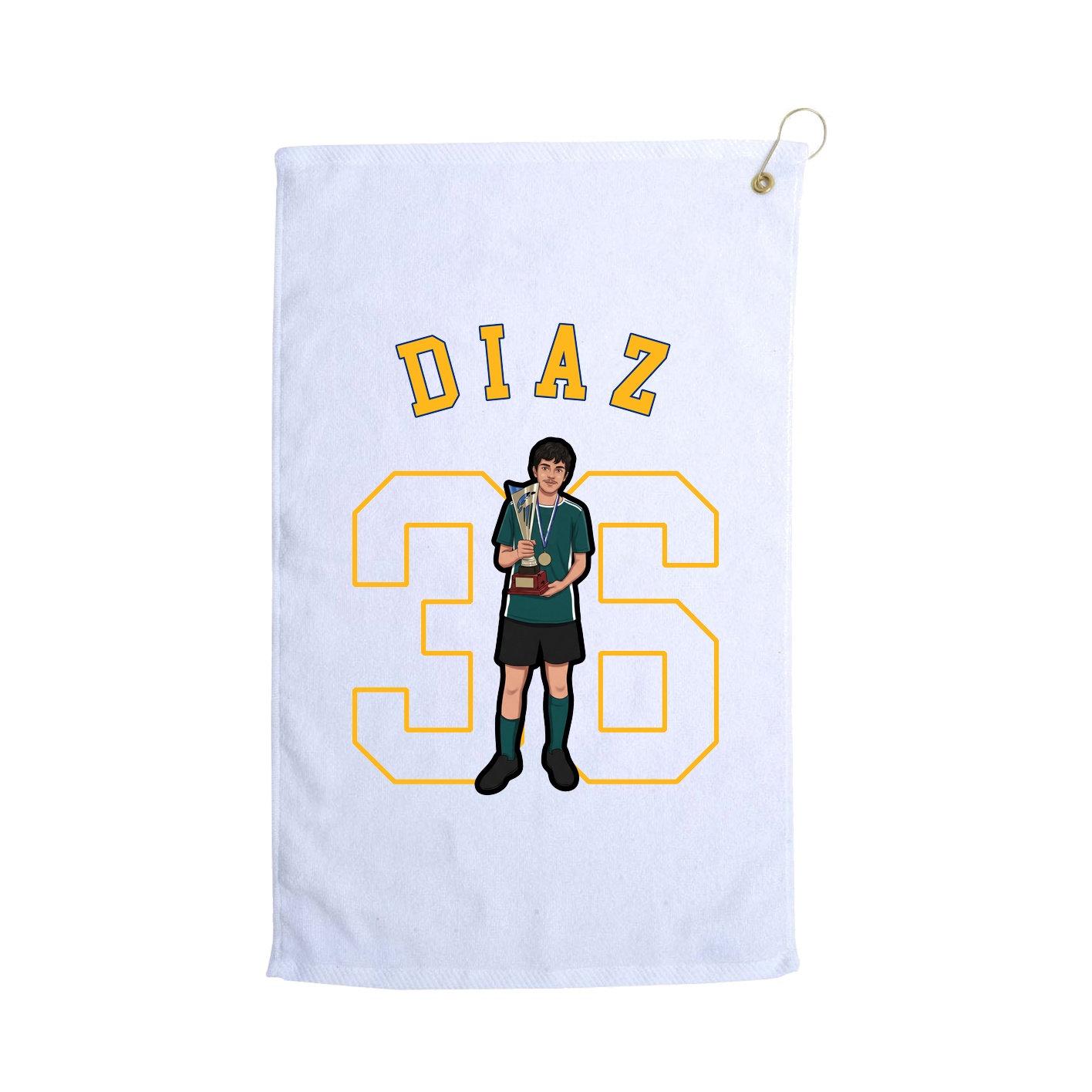 Golf Towel — Shirsey Arch in White