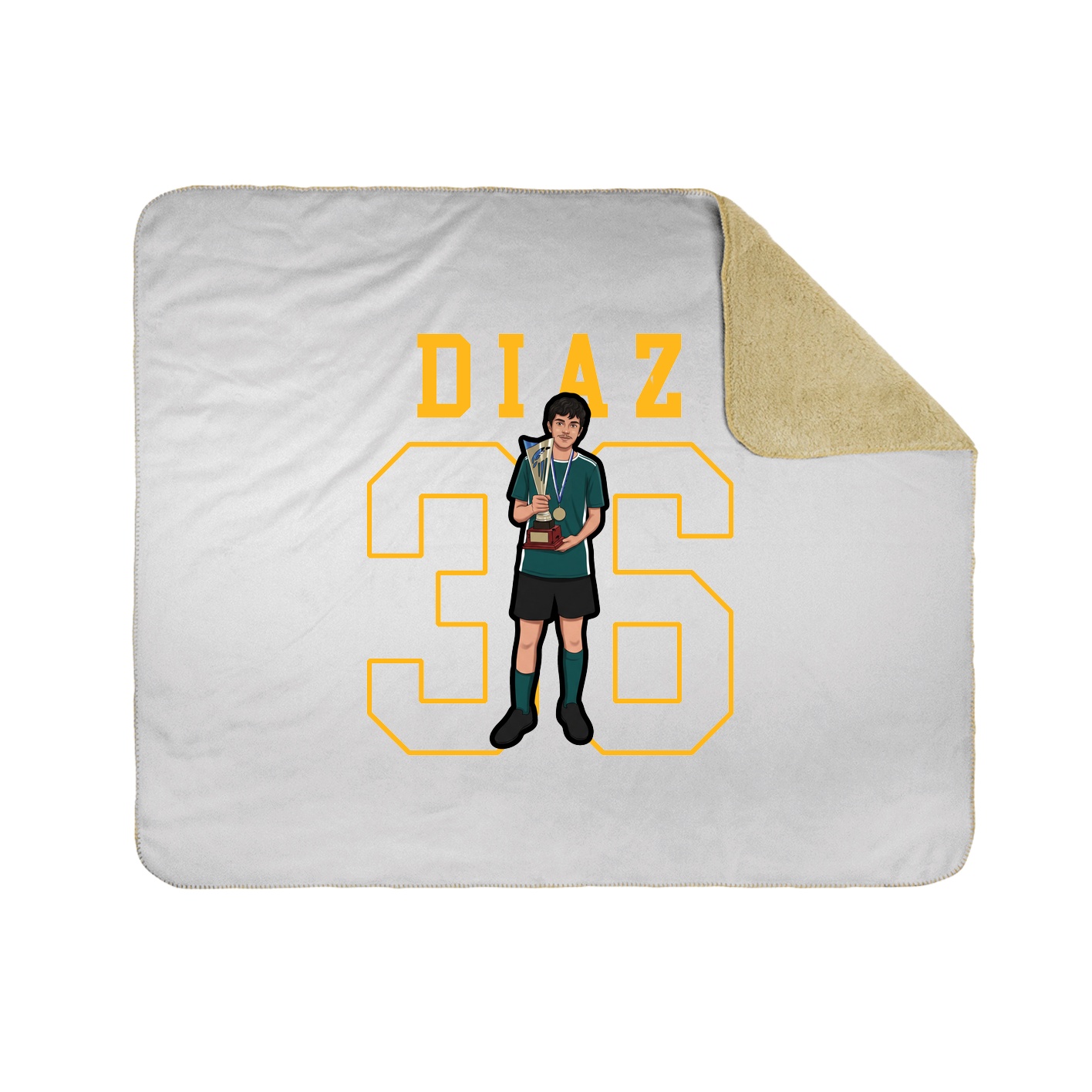 Throw Blanket — Shirsey in White