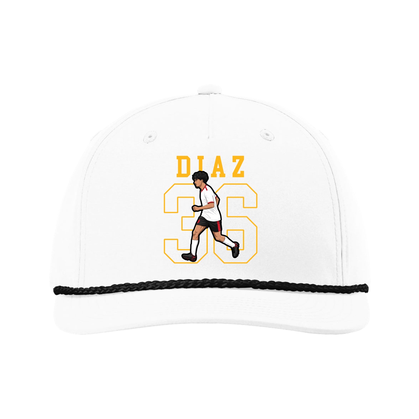 Five-Panel Classic Rope Cap — Shirsey in White