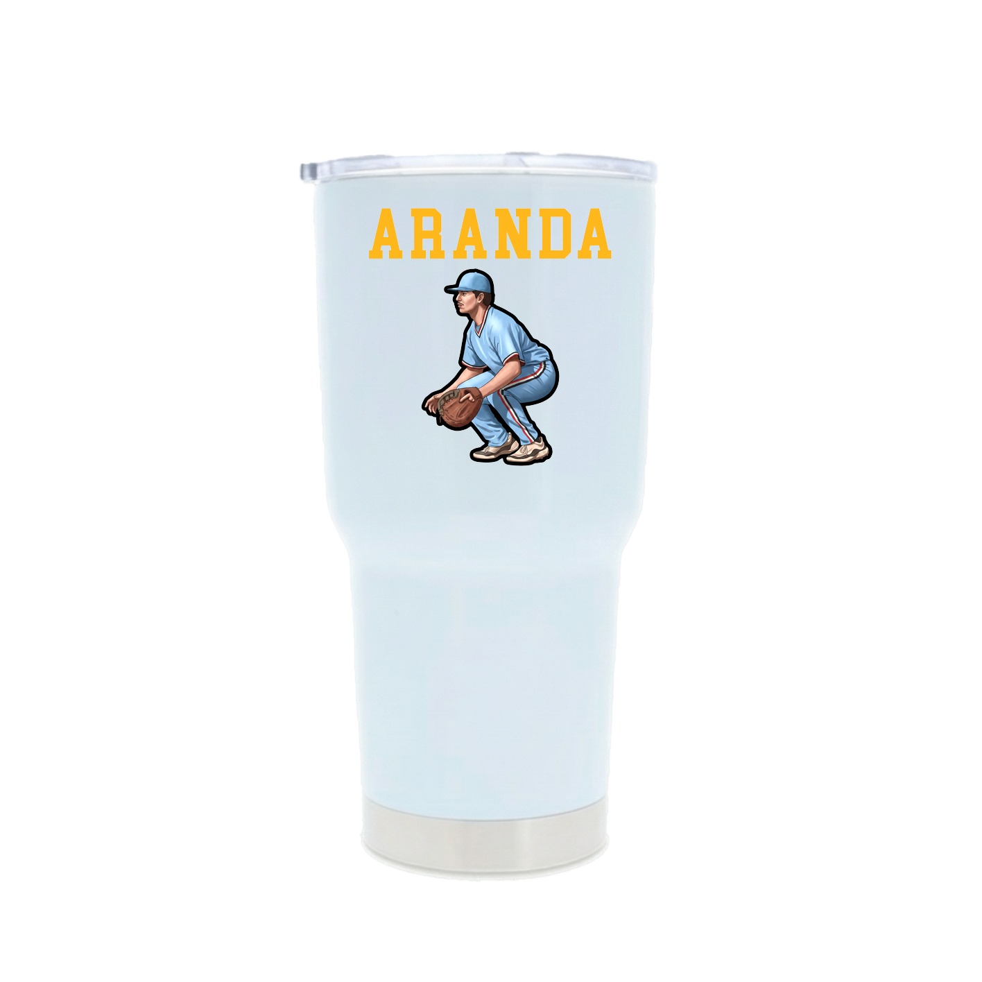 30oz Stainless Steel Tumbler — Shirsey in White