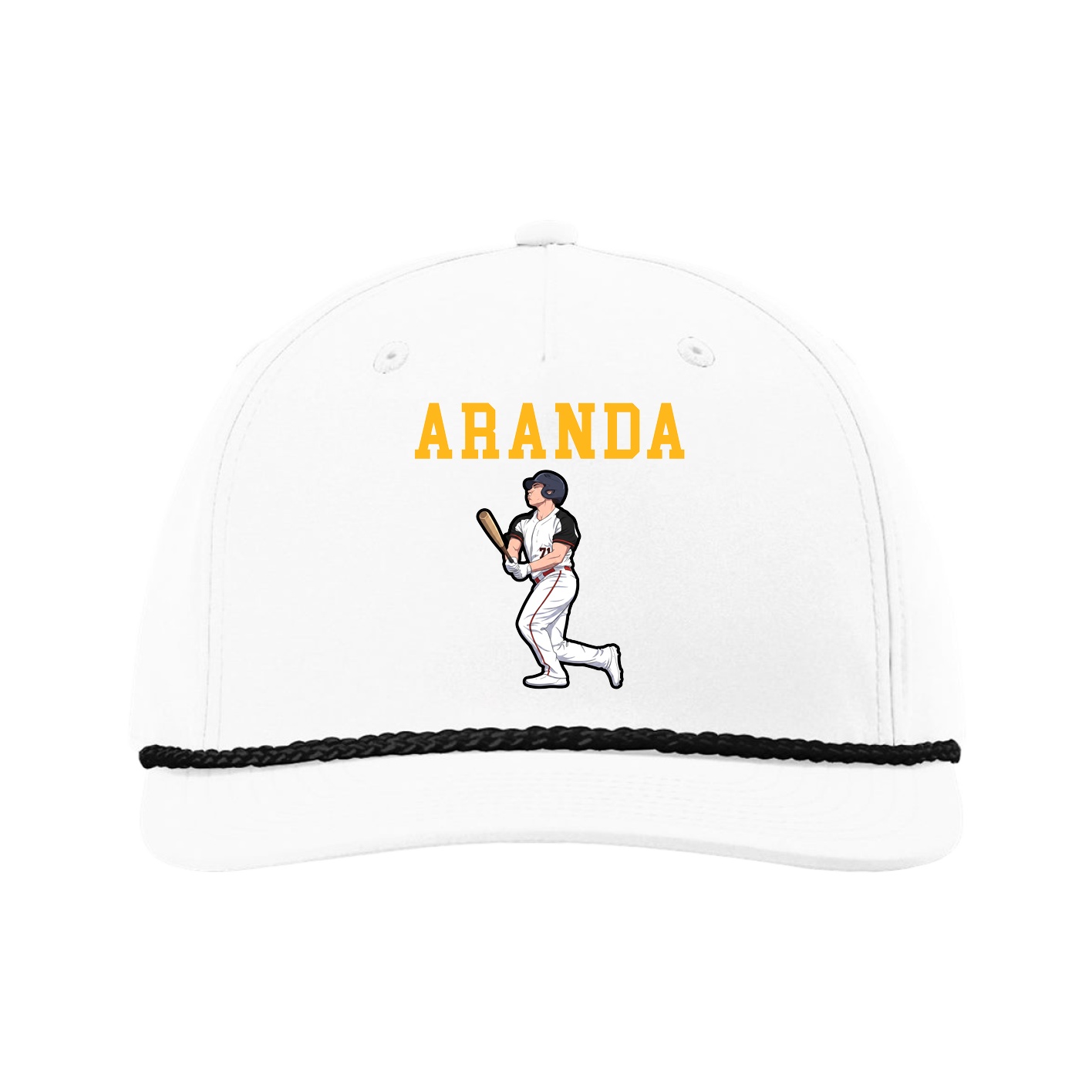 Five-Panel Classic Rope Cap — Shirsey in White