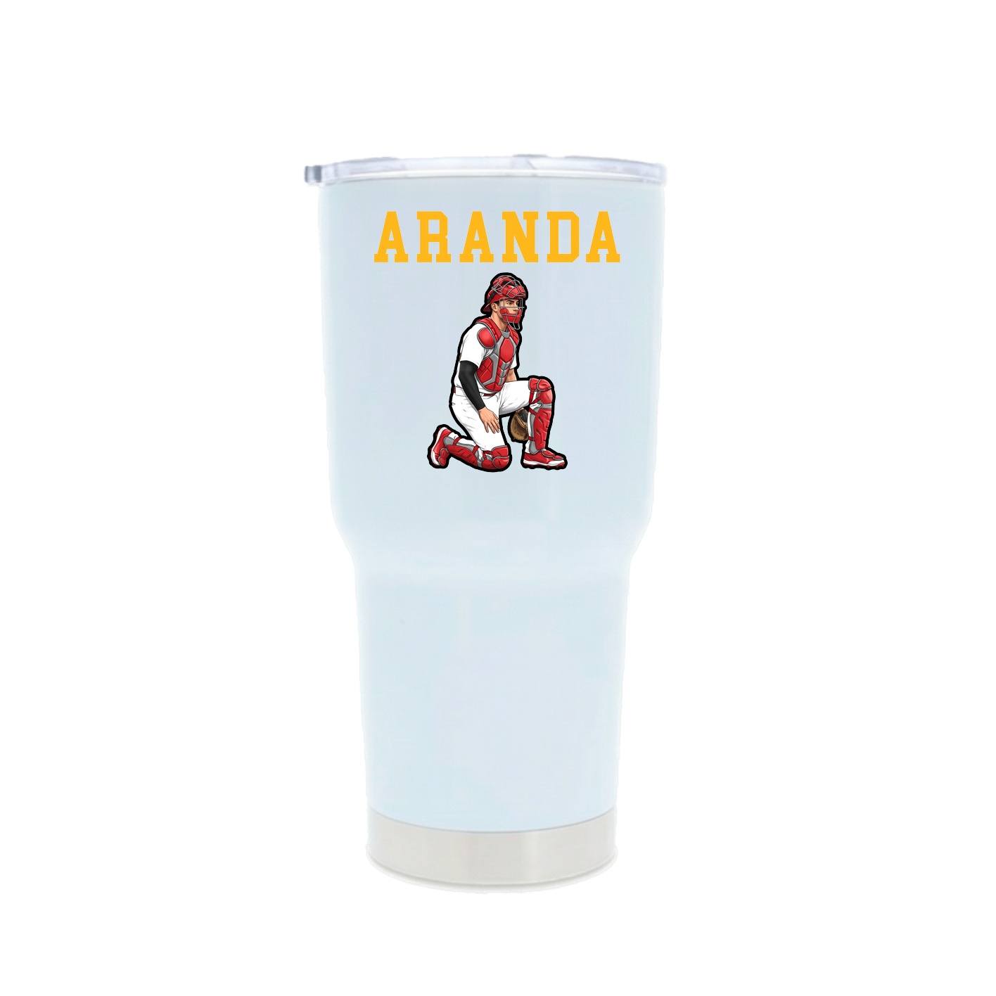 30oz Stainless Steel Tumbler — Shirsey in White