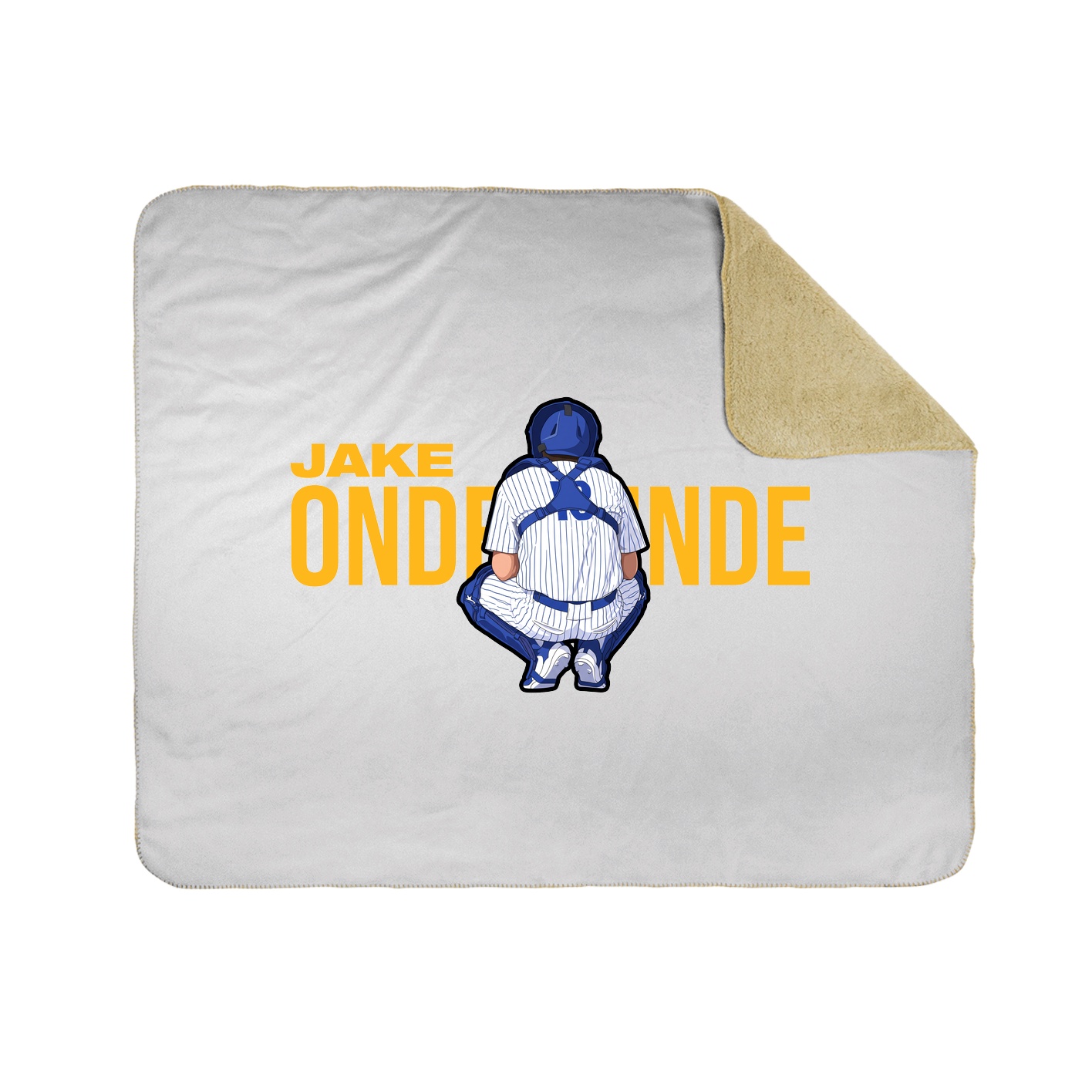 Throw Blanket — Player Name in White