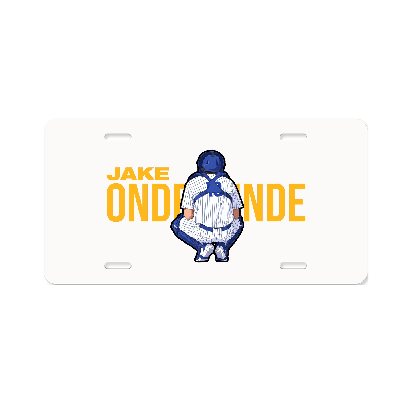 License Plate — Player Name in Classic