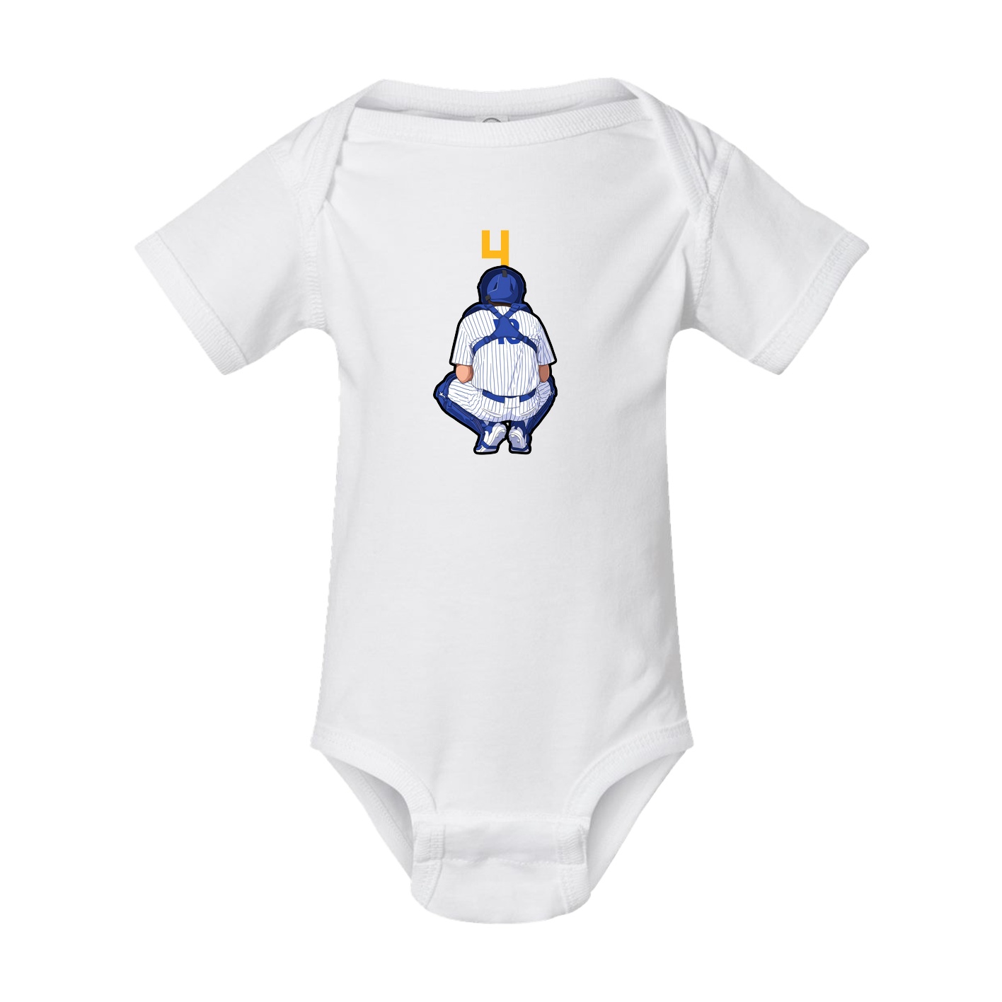 Baby Onesie — Number Top in White