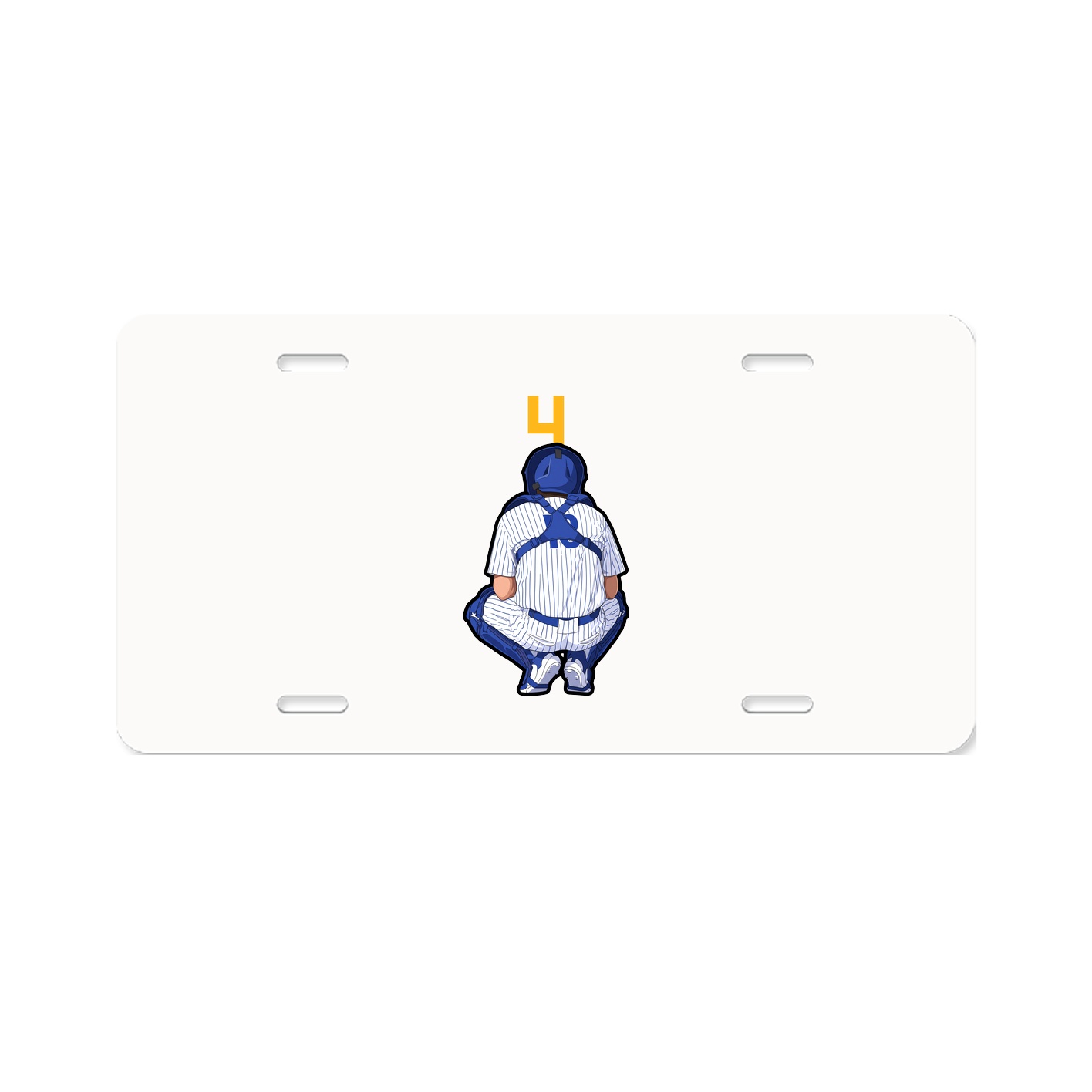 License Plate — Number Top in Classic