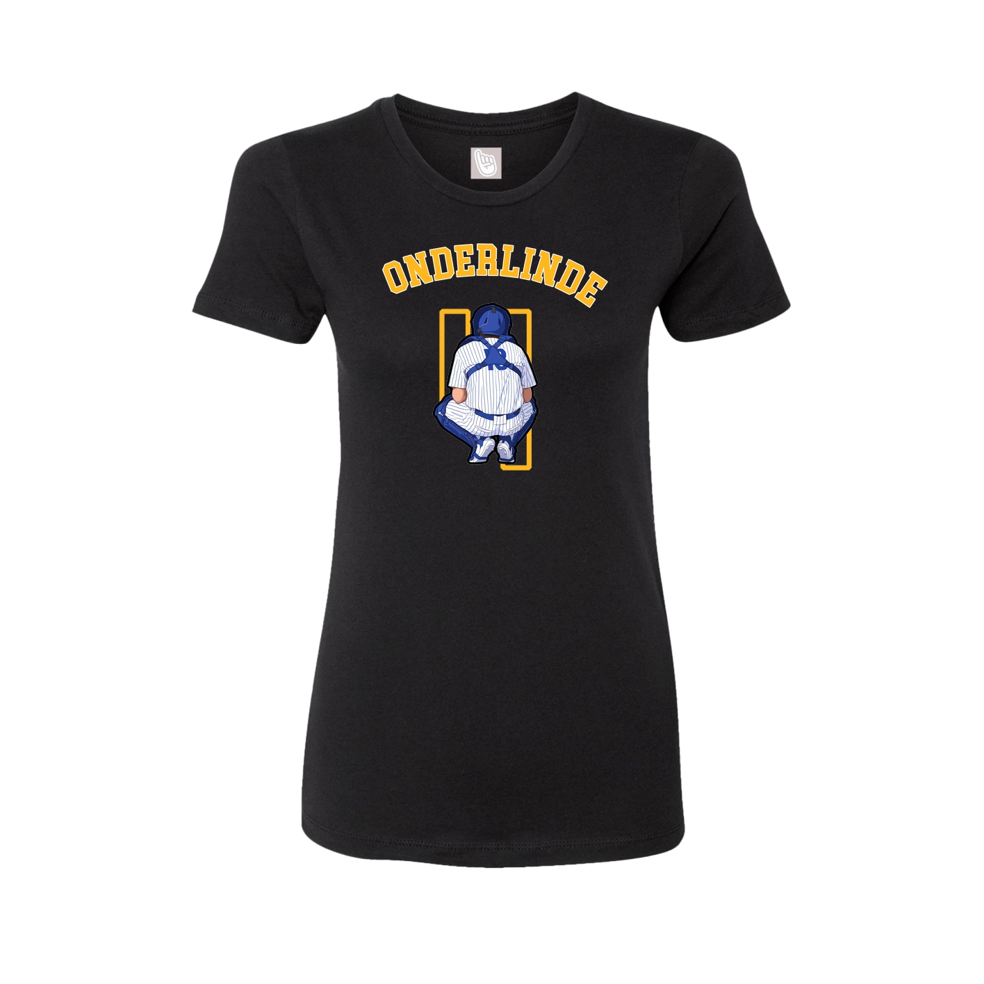 Fitted Women's Tee — Shirsey Arch in Black