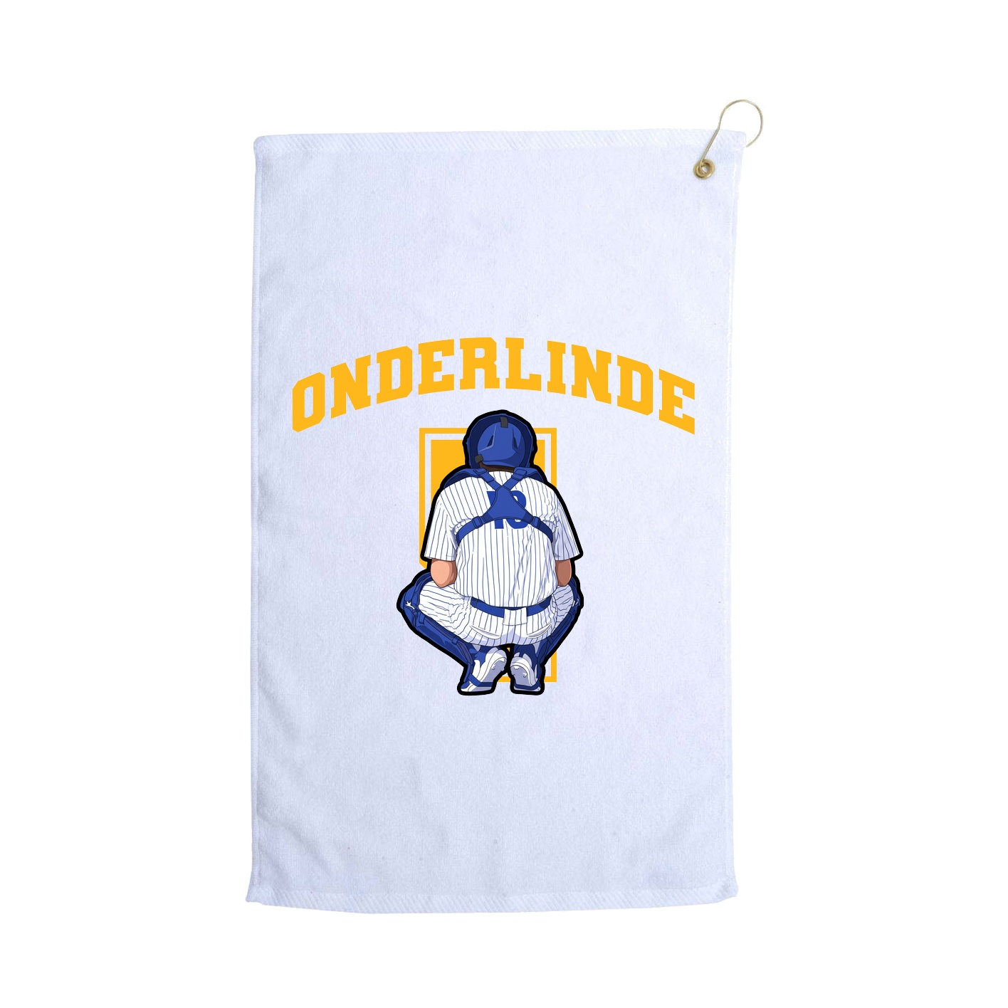 Golf Towel — Number in White