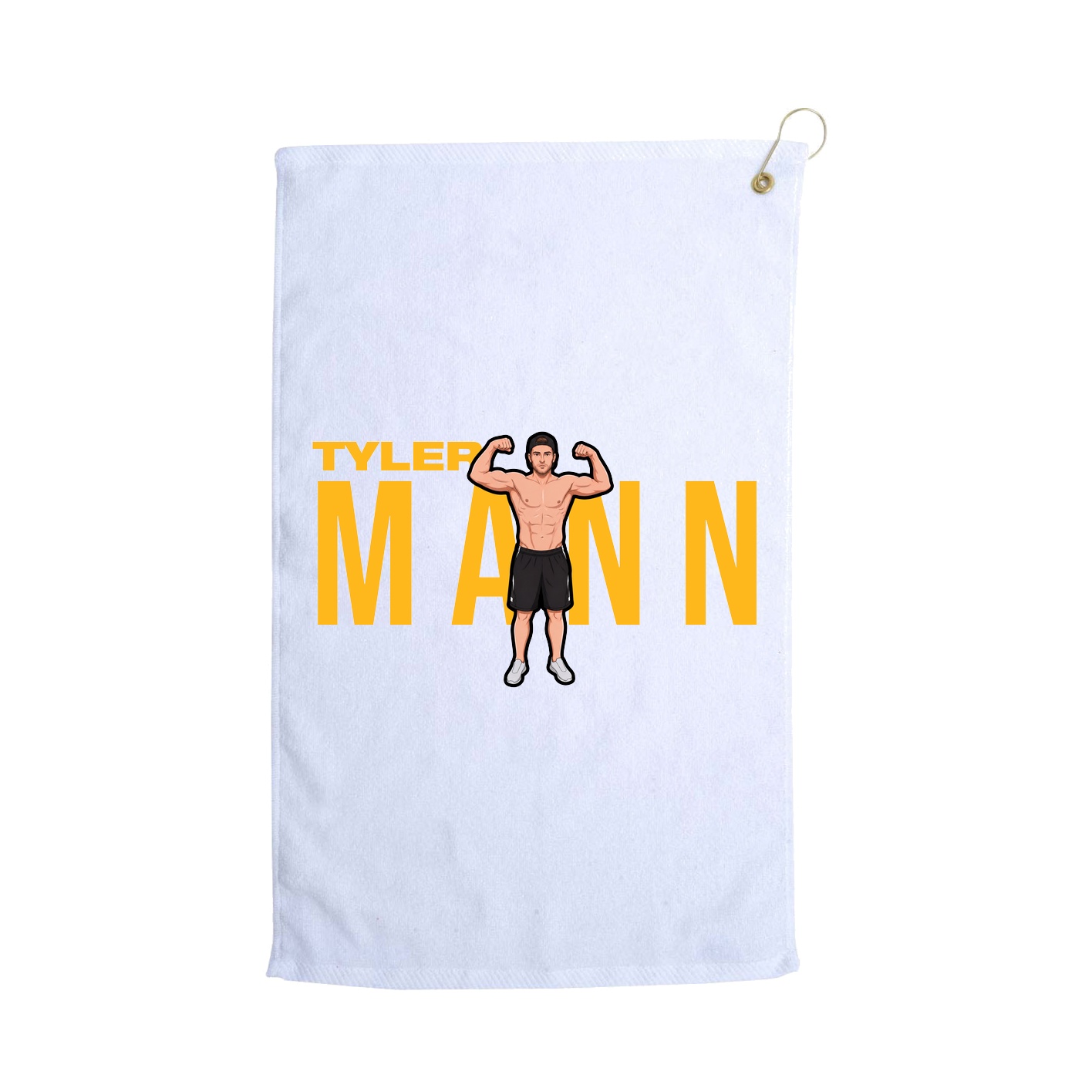 Golf Towel — Player Name in White
