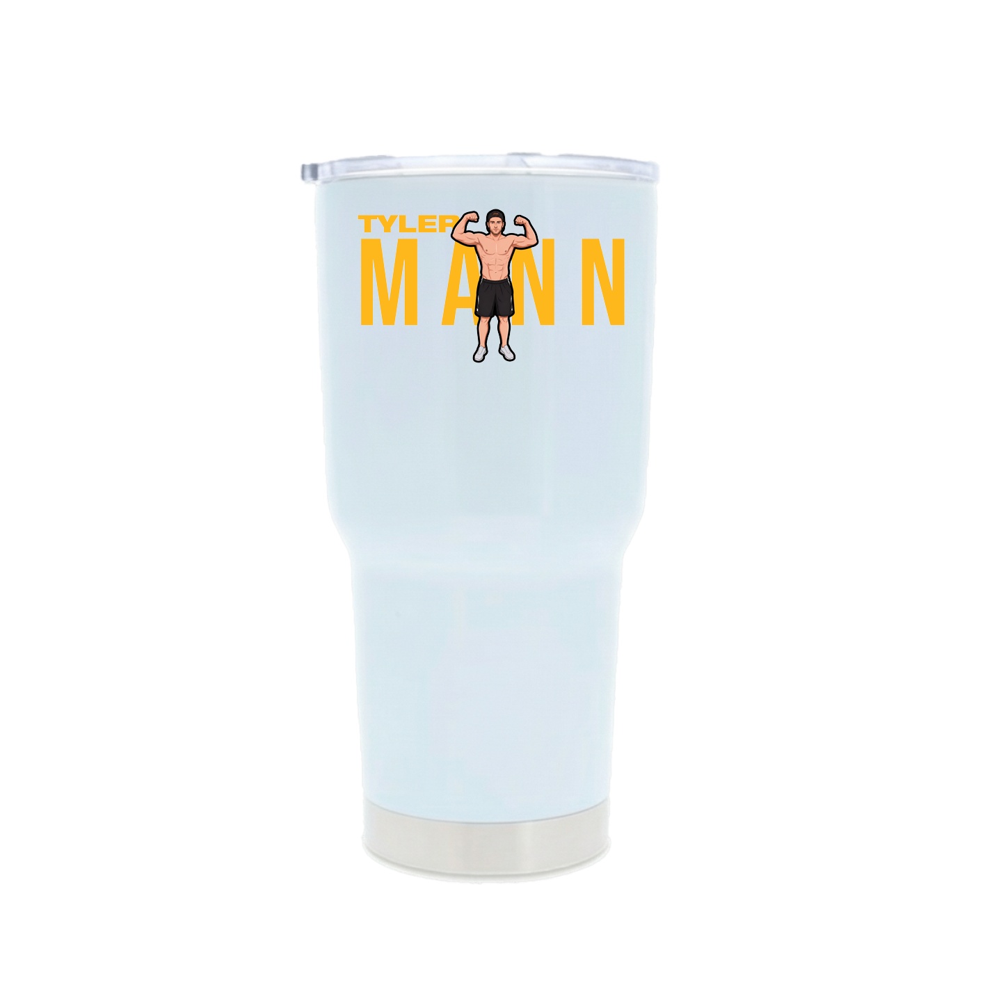 30oz Stainless Steel Tumbler — Player Name in White