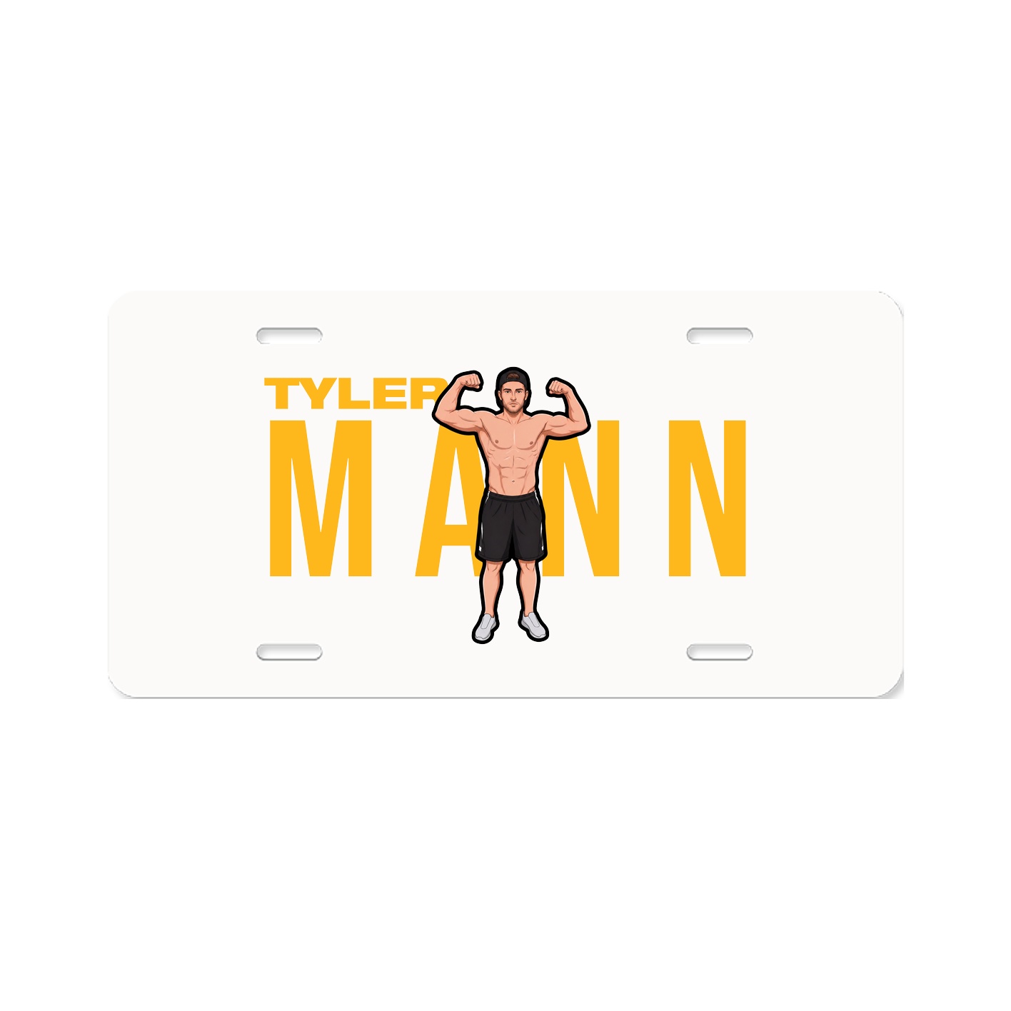 License Plate — Player Name in Classic