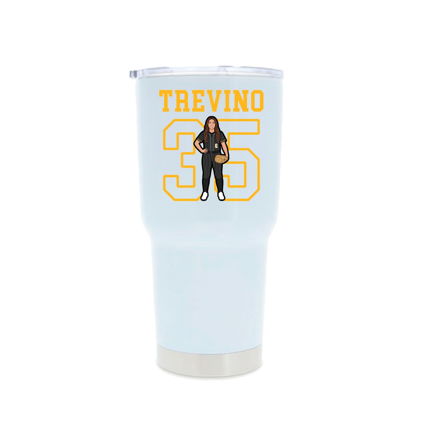 30oz Stainless Steel Tumbler — Shirsey in White