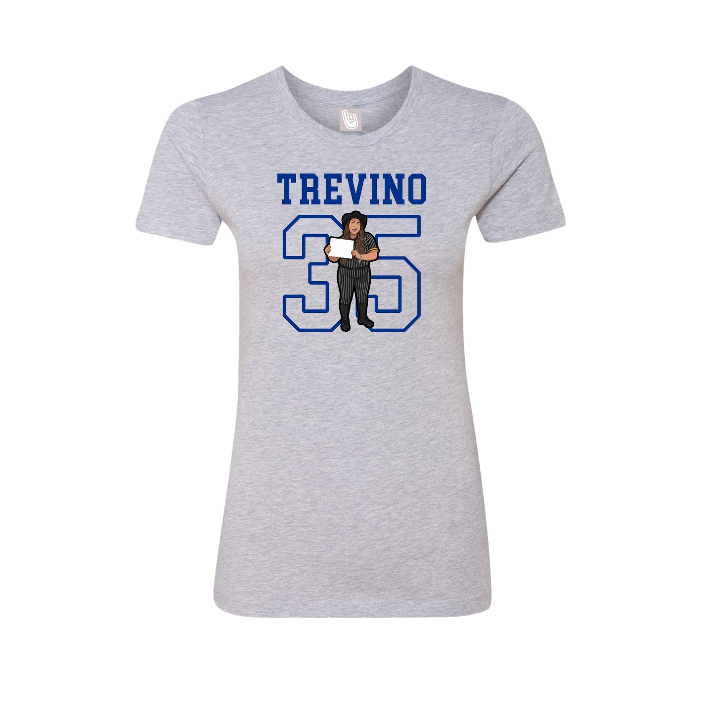 Fitted Women's Tee — Shirsey in Grey