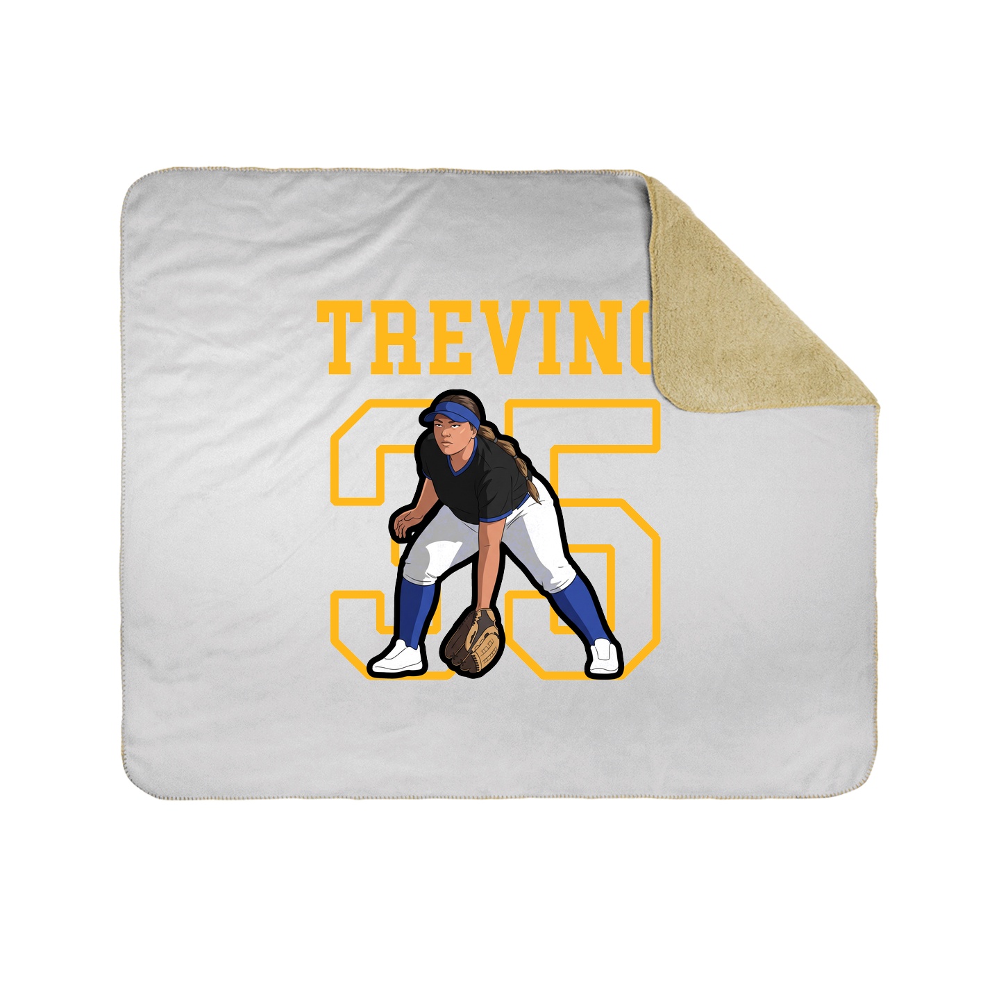 Throw Blanket — Shirsey in White