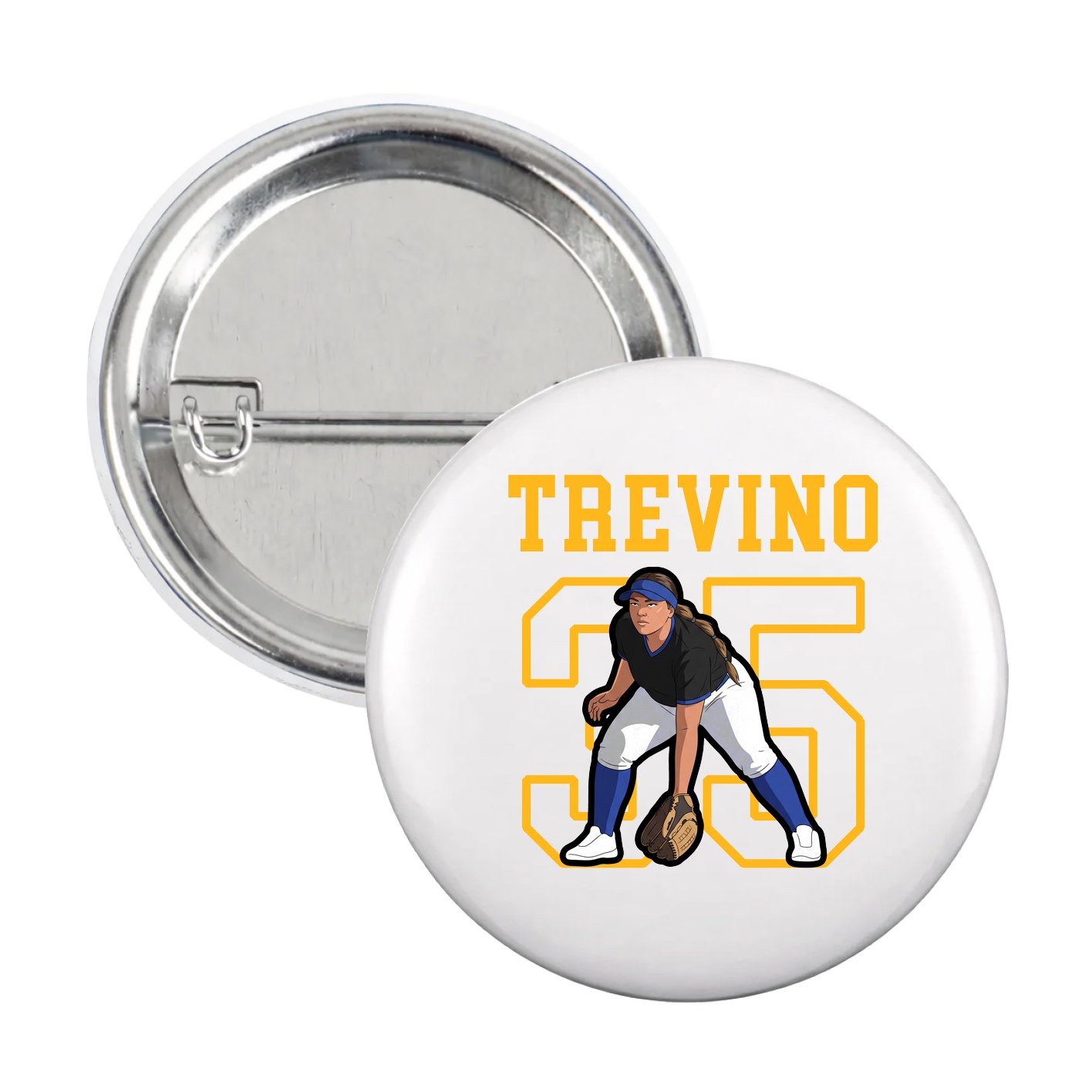 Game Day Button — Shirsey in White
