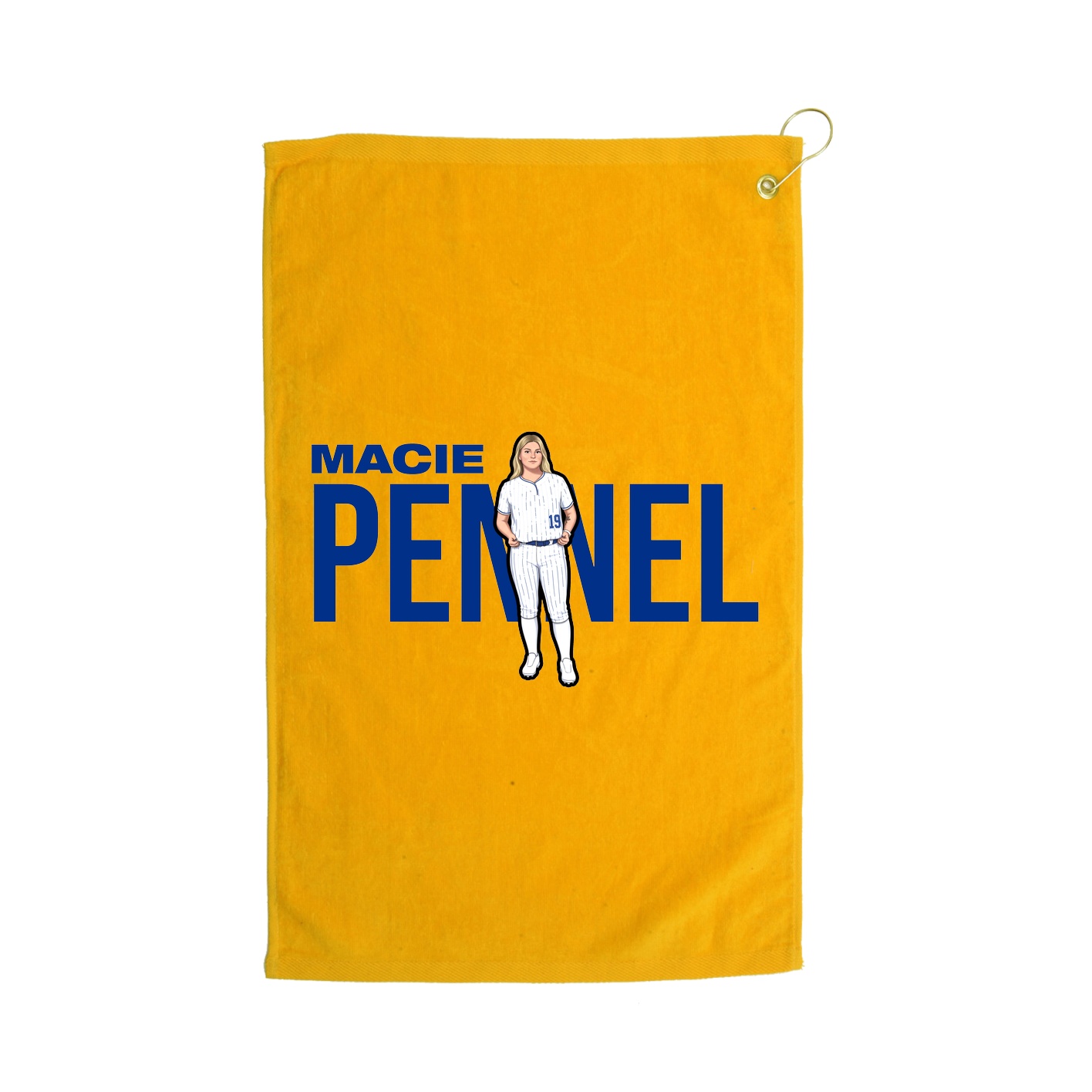 Golf Towel — Player Name in Gold