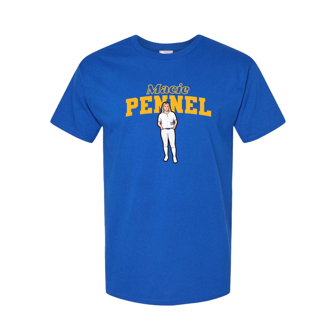 Youth Tee — Name Arch in Royal
