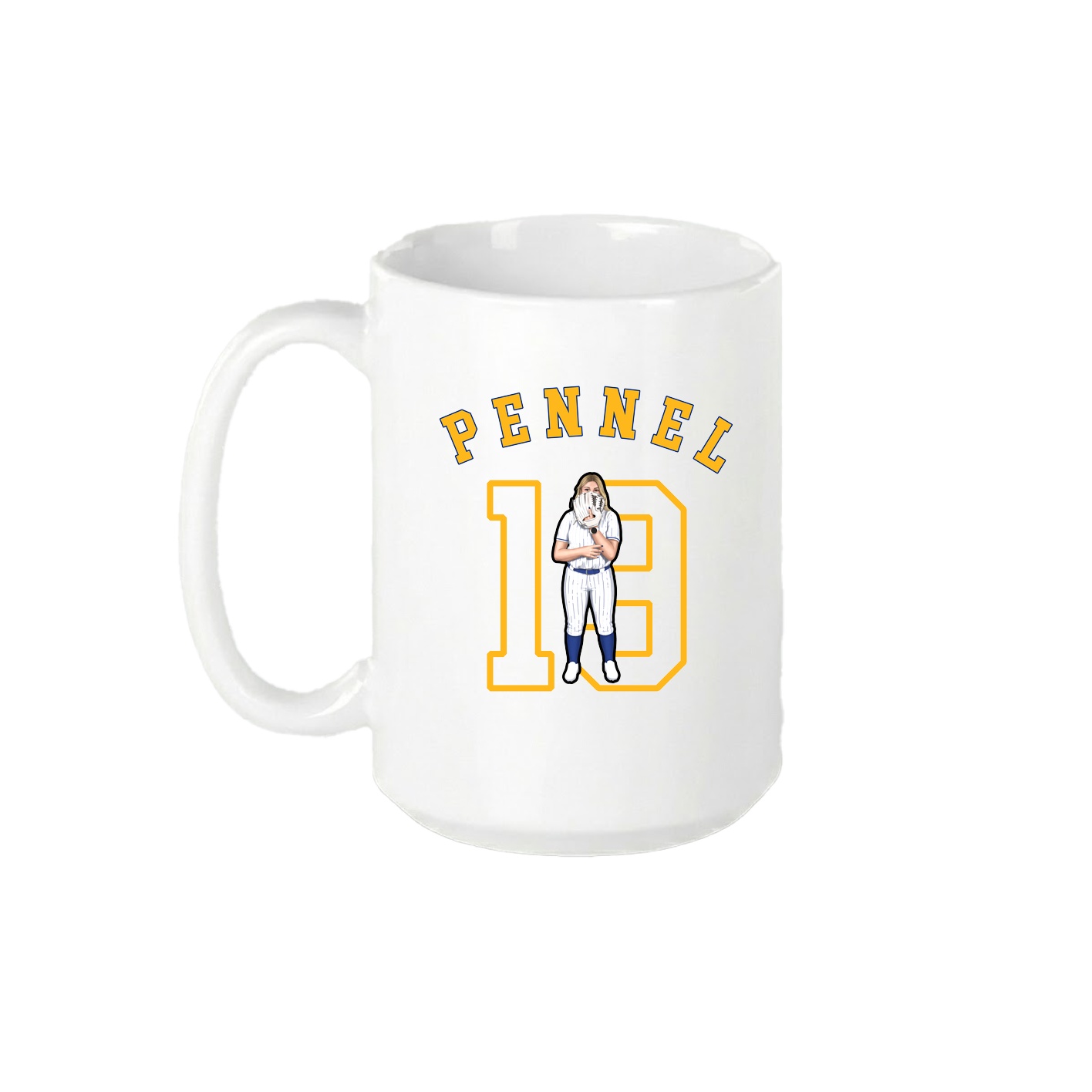 15oz Coffee Mug — Shirsey Arch in White