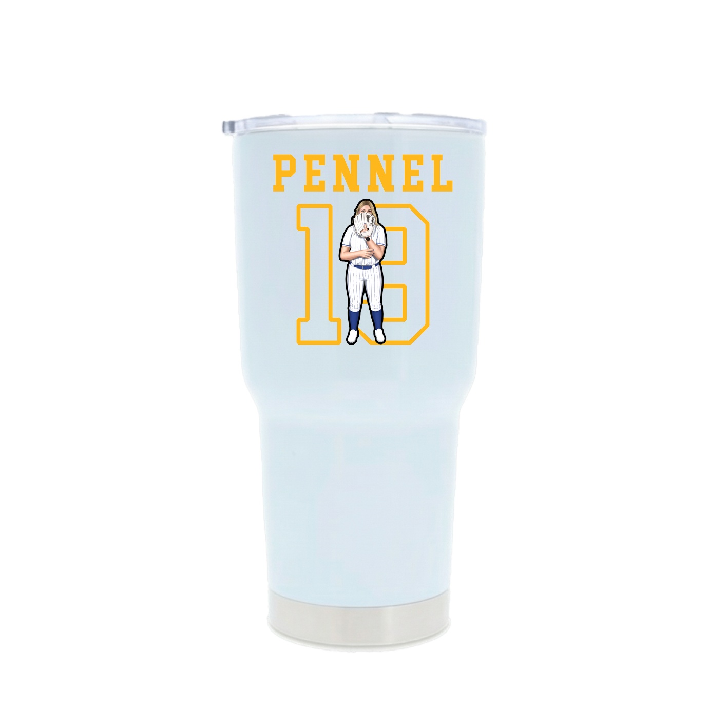 30oz Stainless Steel Tumbler — Shirsey in White