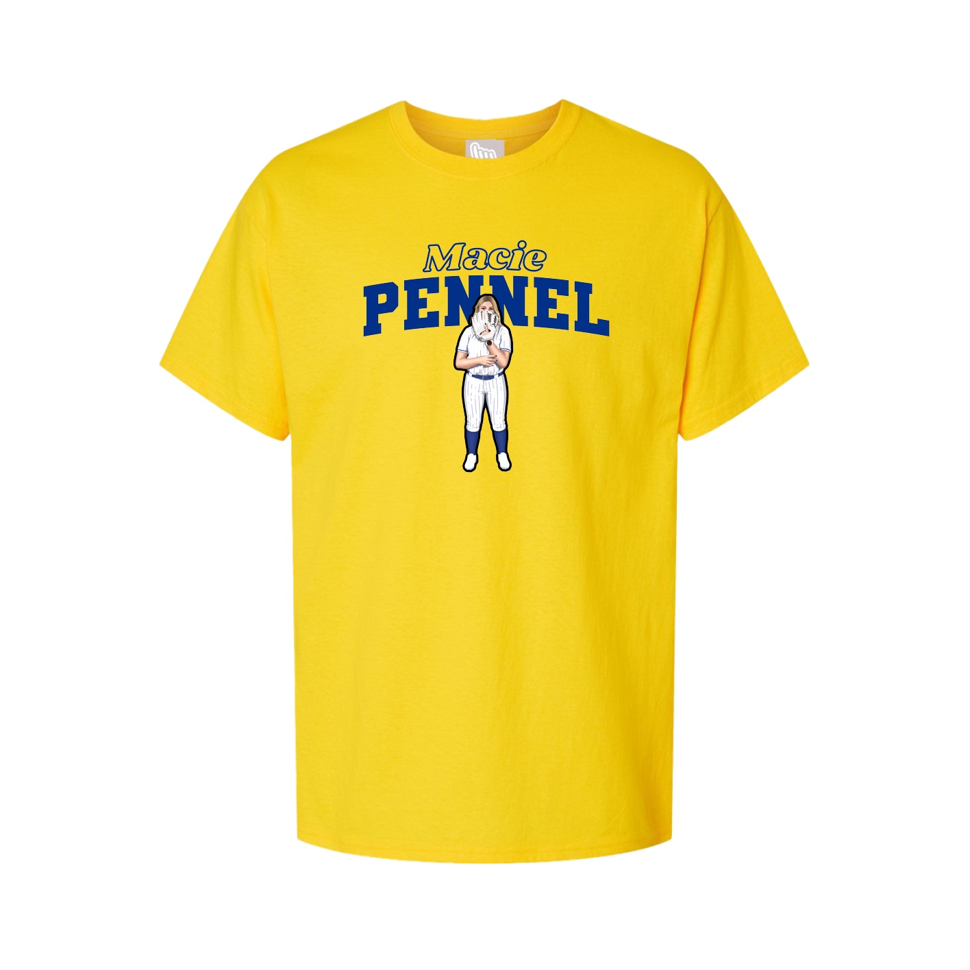 Youth Tee — Name Arch in Gold