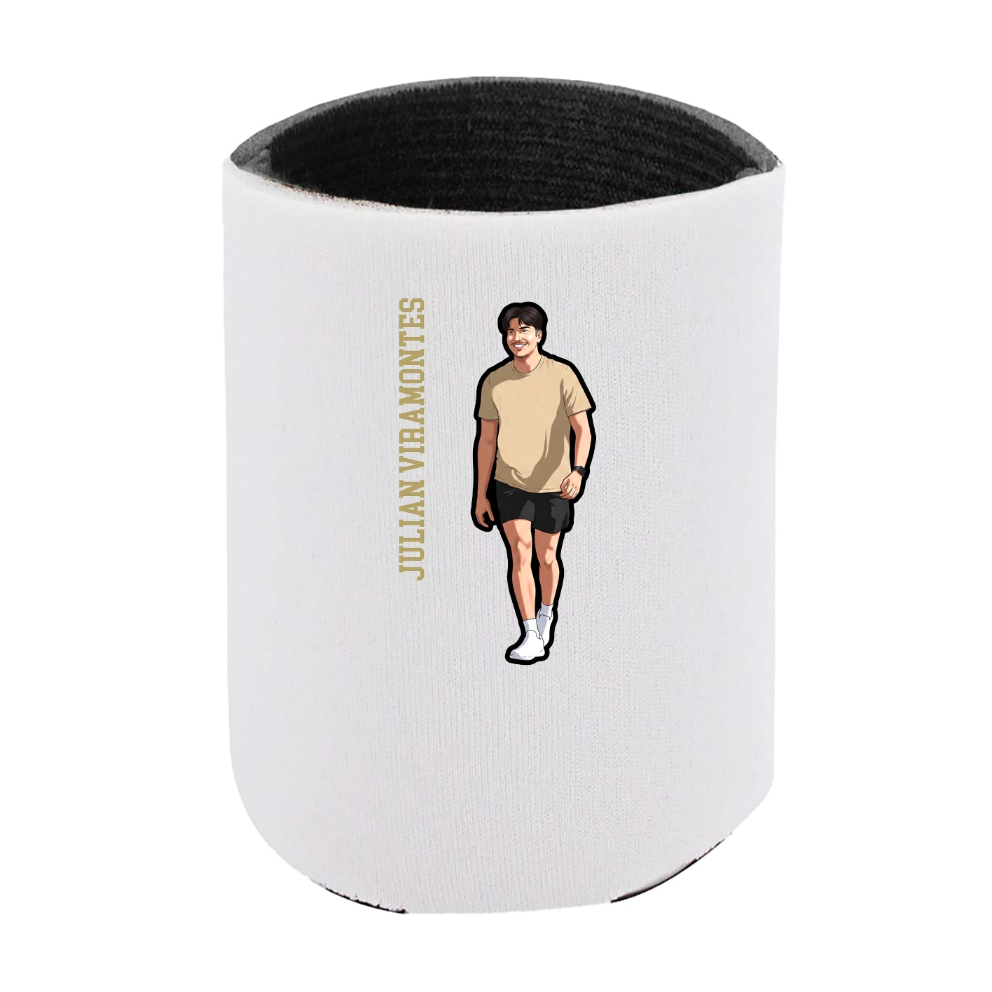 Can Holder — Name Vertical in White