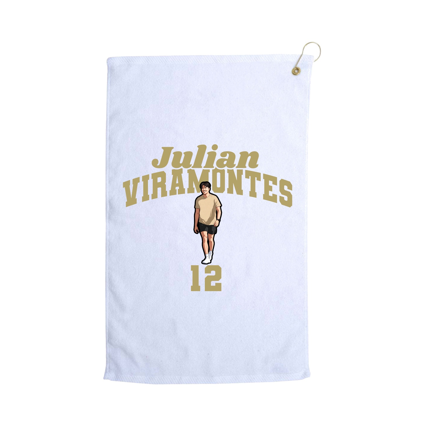 Golf Towel — Signature Arch in White
