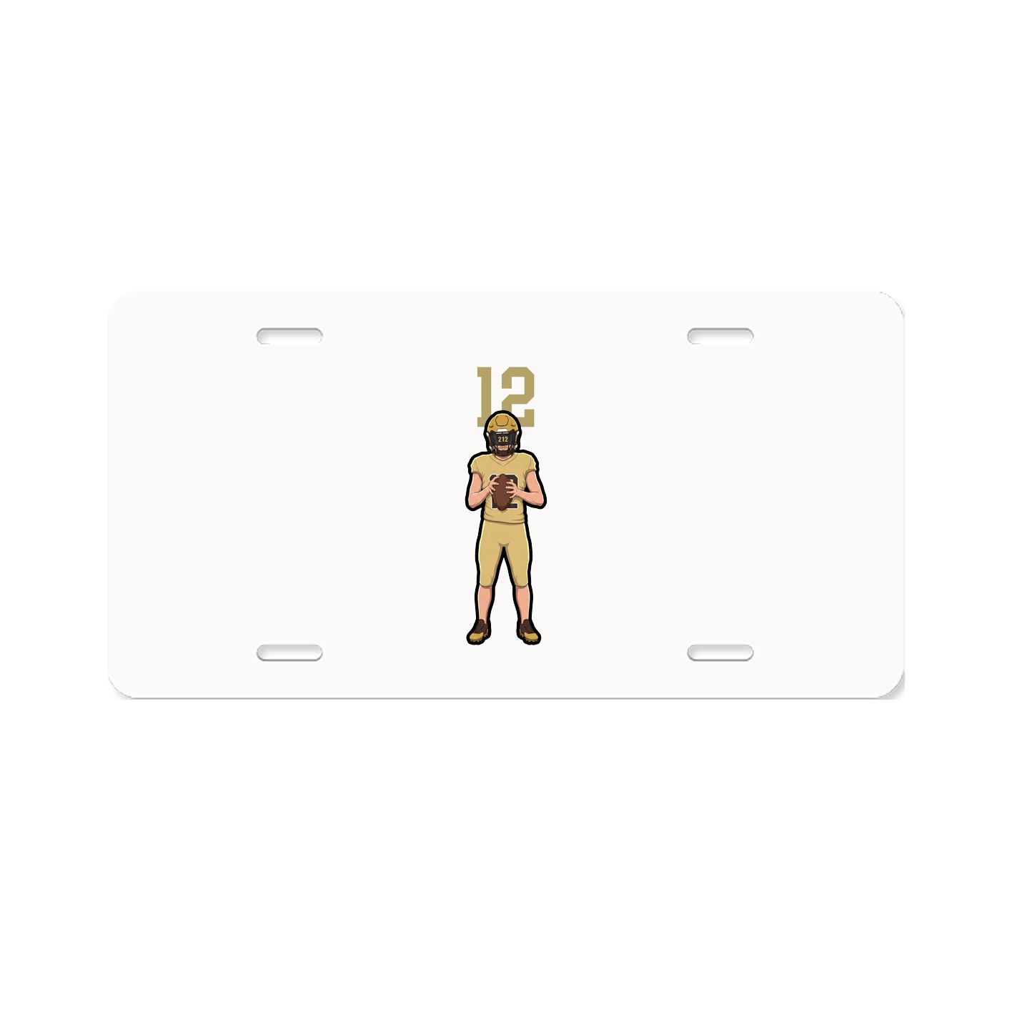 License Plate — Number Top in Classic