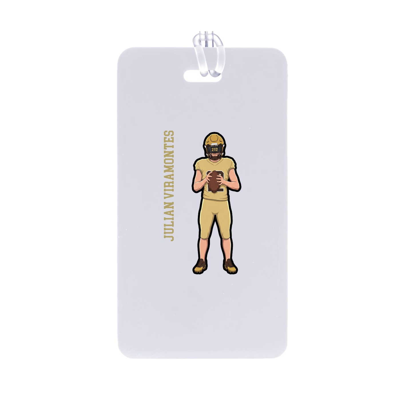 Bag Tag — Name Vertical in Classic