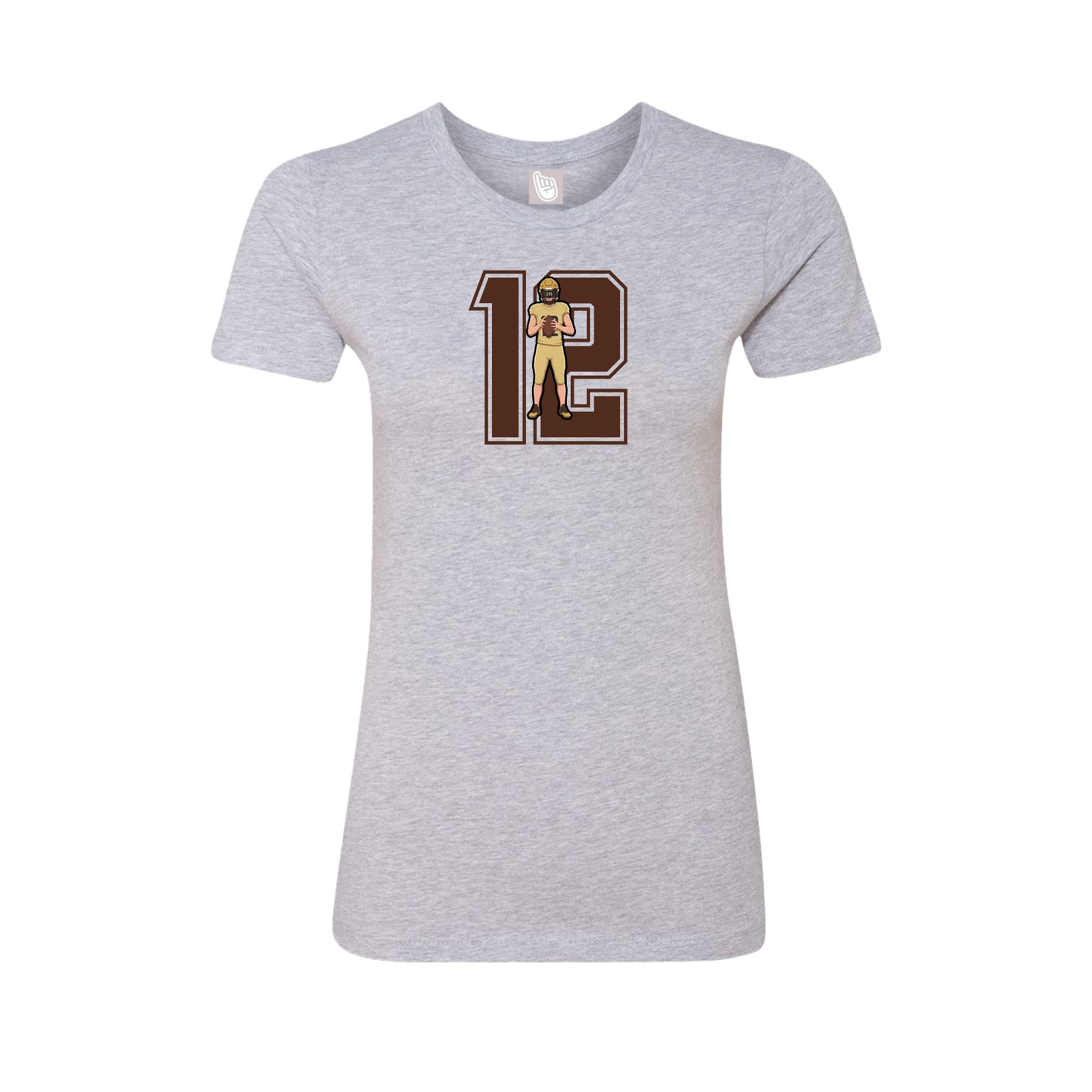 Womens Tee — Number in Grey