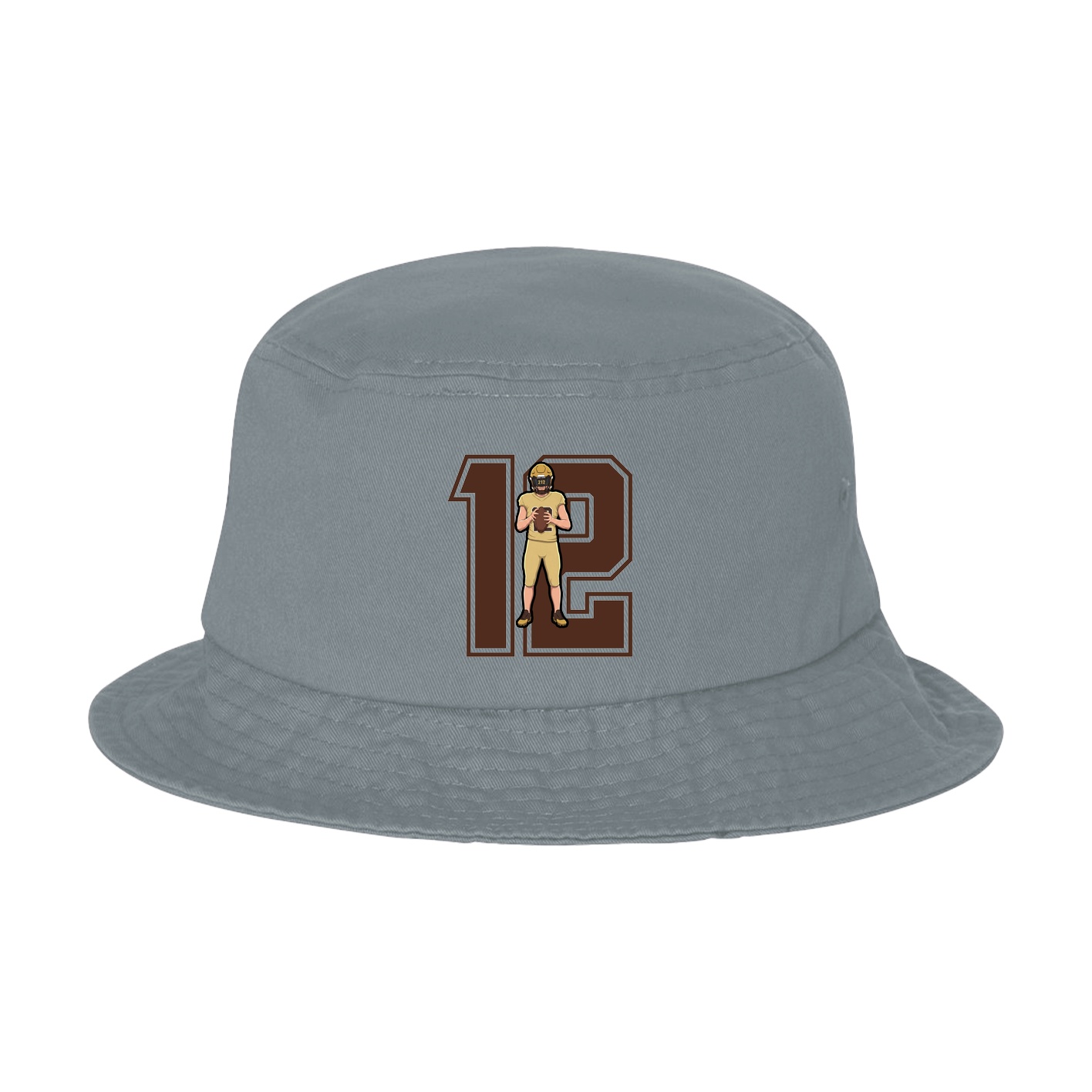 Bucket Cap — Number in Grey