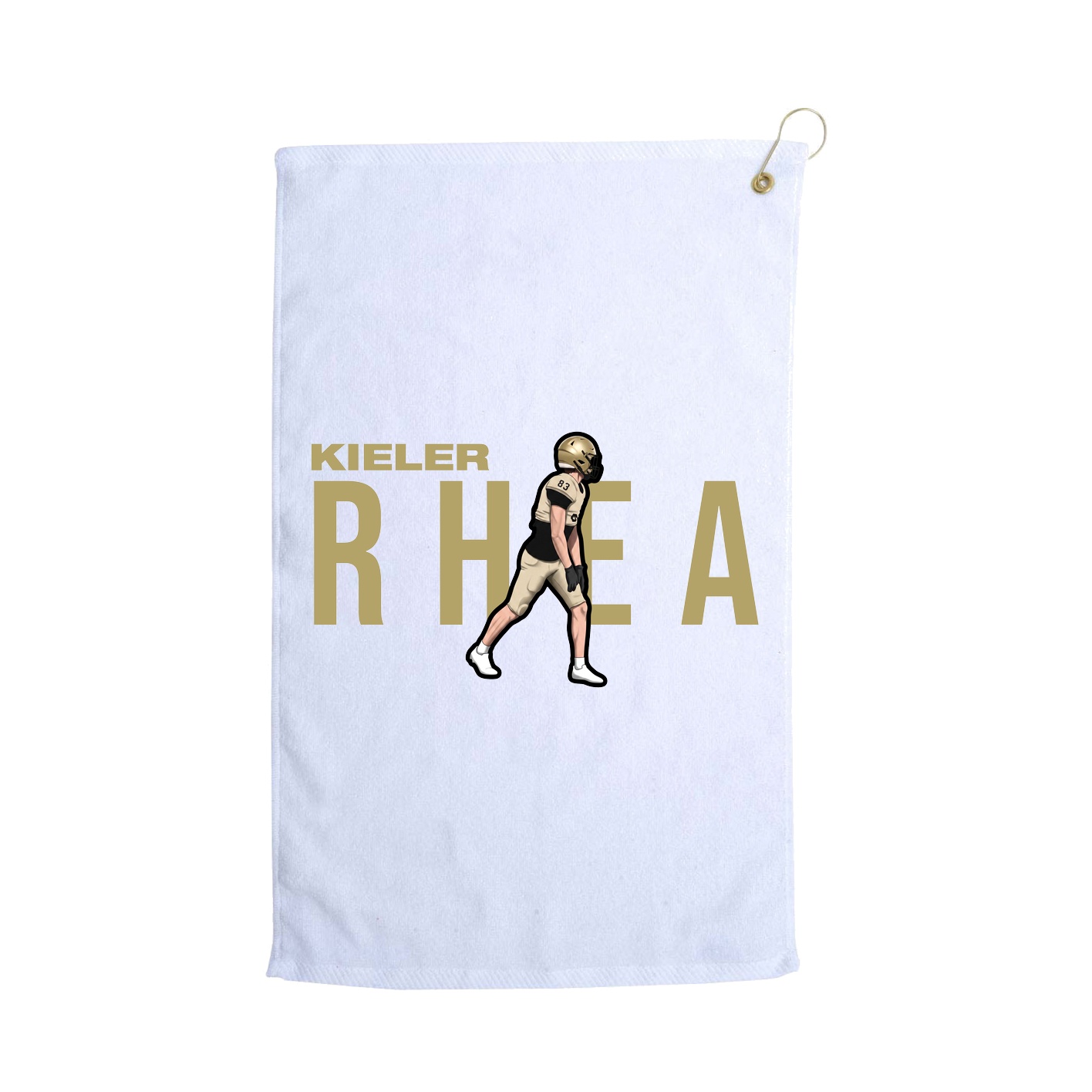 Golf Towel — Player Name in White