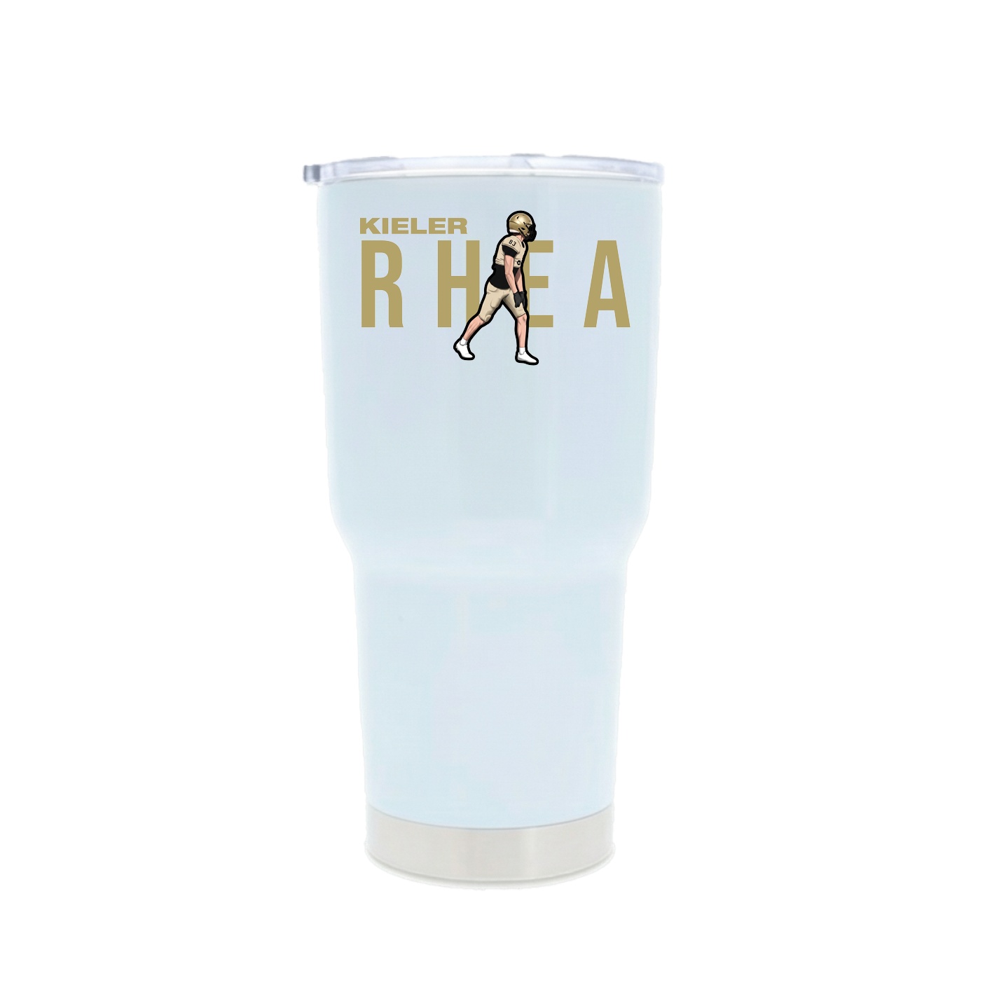 30oz Stainless Steel Tumbler — Player Name in White