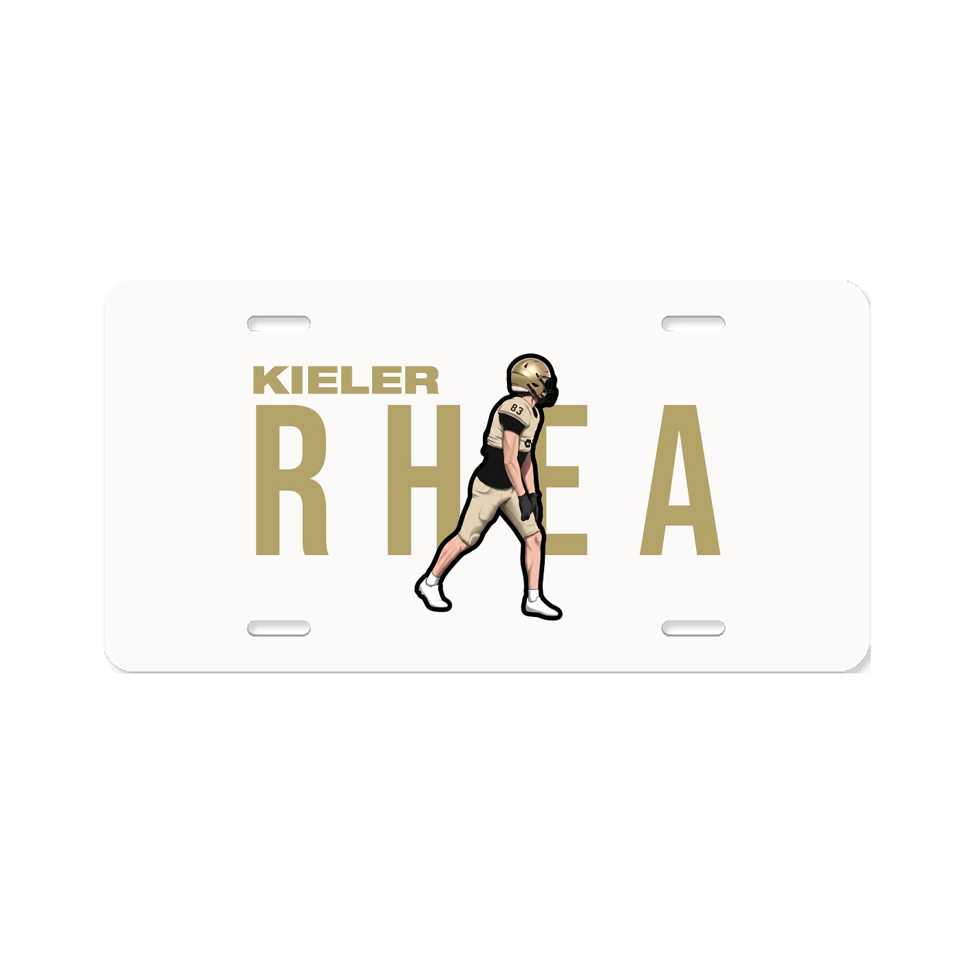License Plate — Player Name in Classic