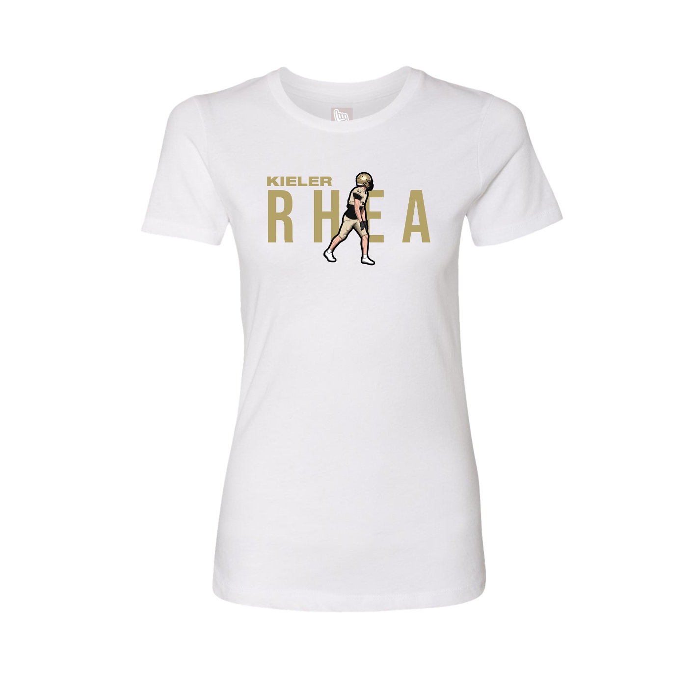 Womens Tee — Player Name in White