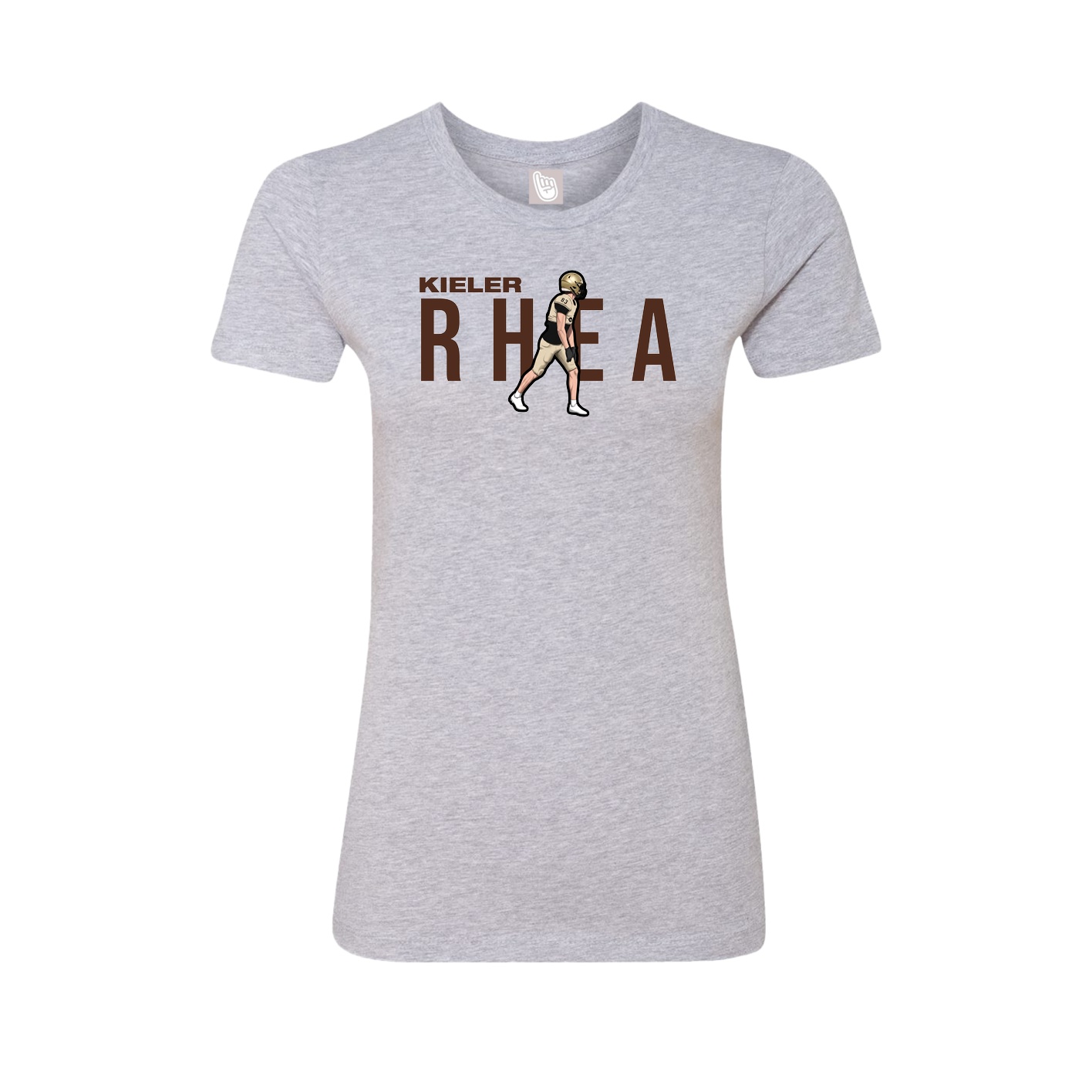 Womens Tee — Player Name in Grey