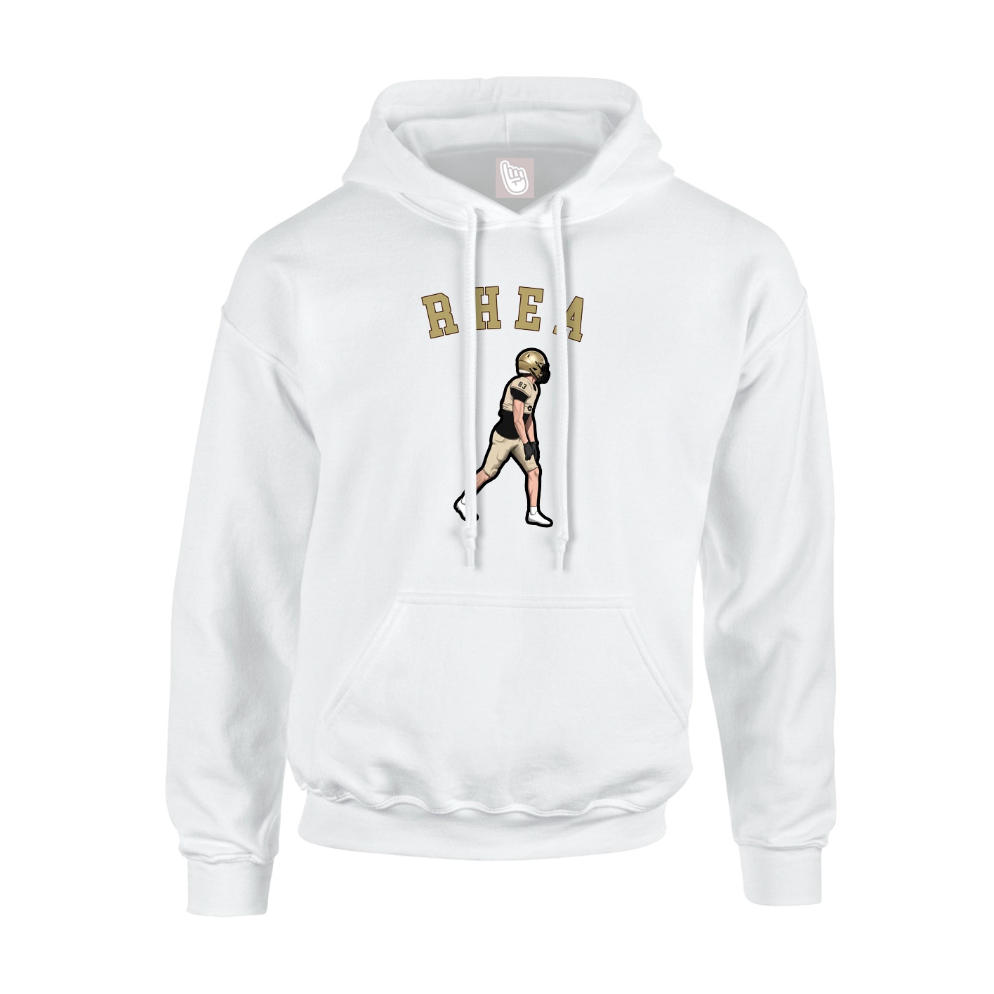 Youth Hoodie — Shirsey Arch in White