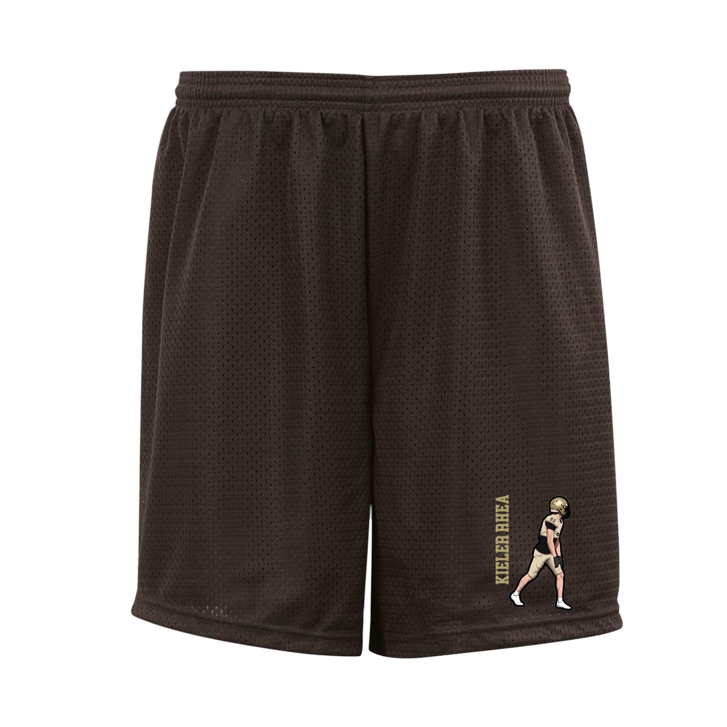 Shorts — Name Vertical in Brown